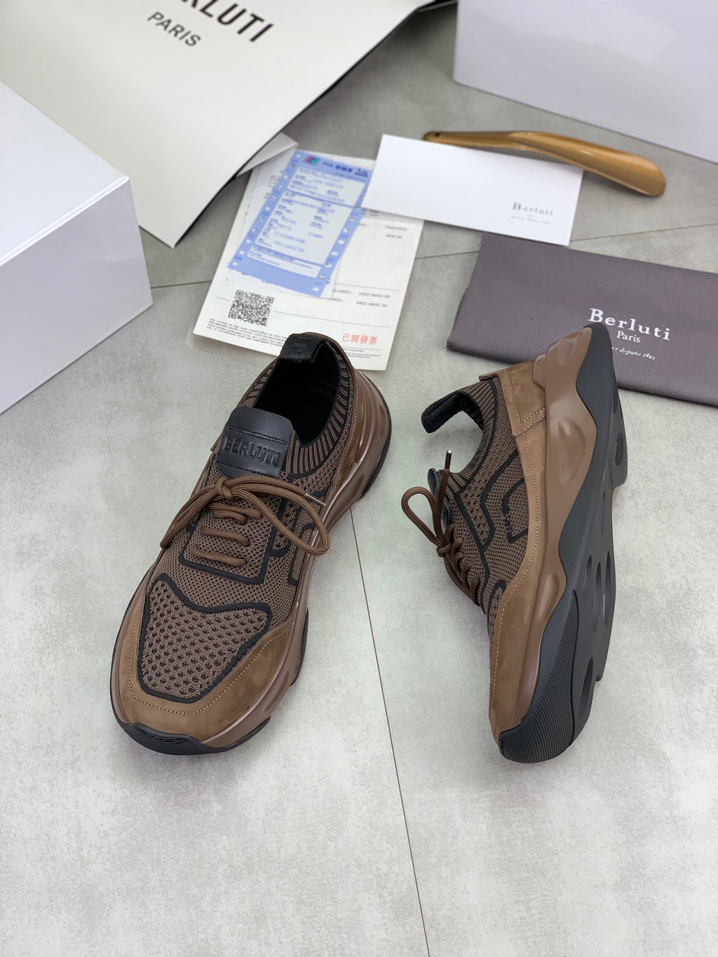 Berluti Men's Edge-Last Leather Casual Shoes