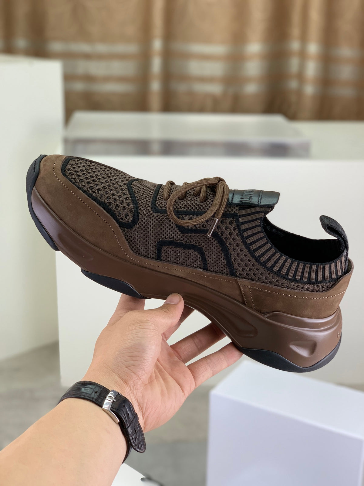 Berluti Men's Edge-Last Leather Casual Shoes
