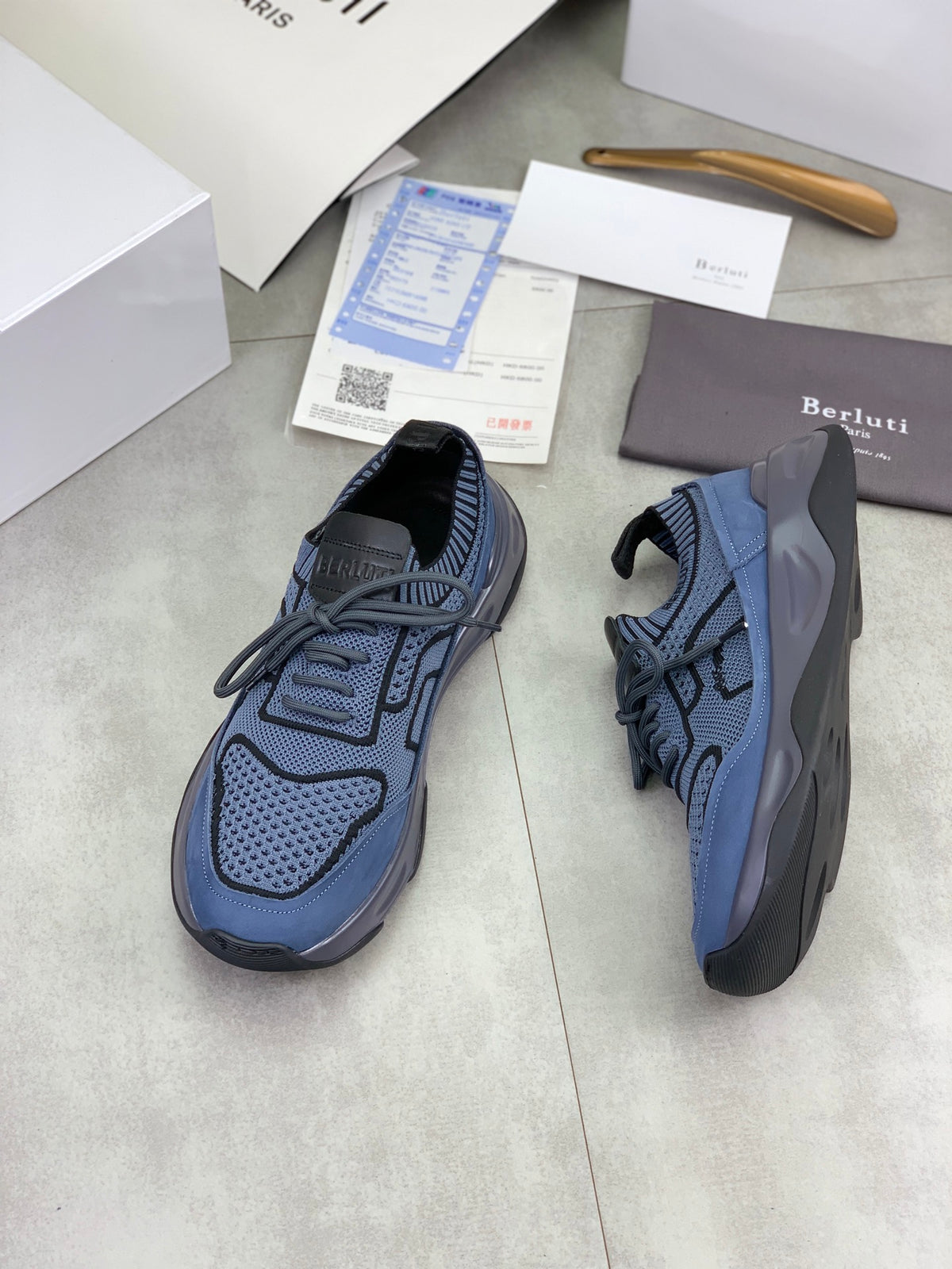 Berluti Men's Edge-Last Leather Casual Shoes