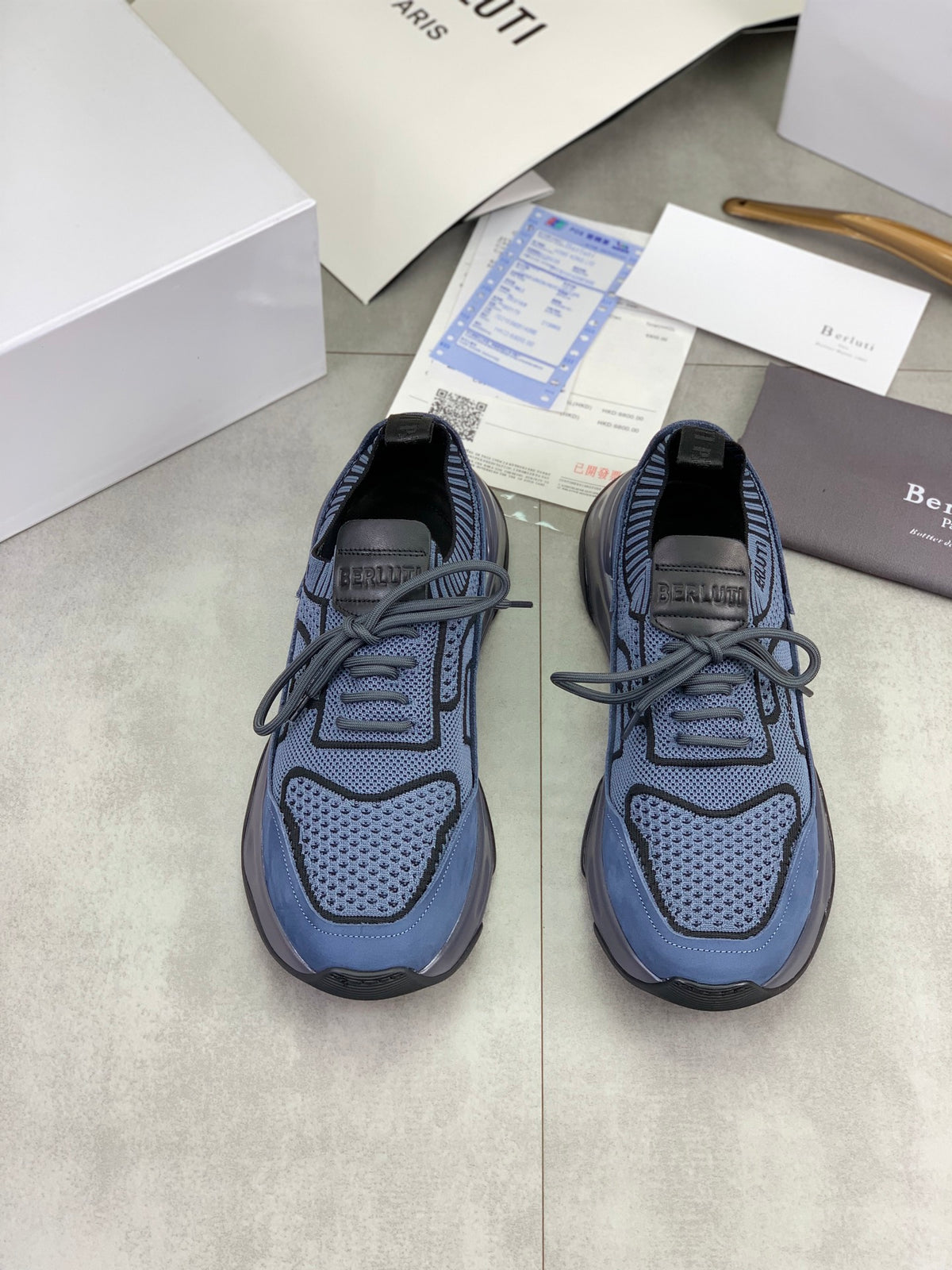 Berluti Men's Edge-Last Leather Casual Shoes
