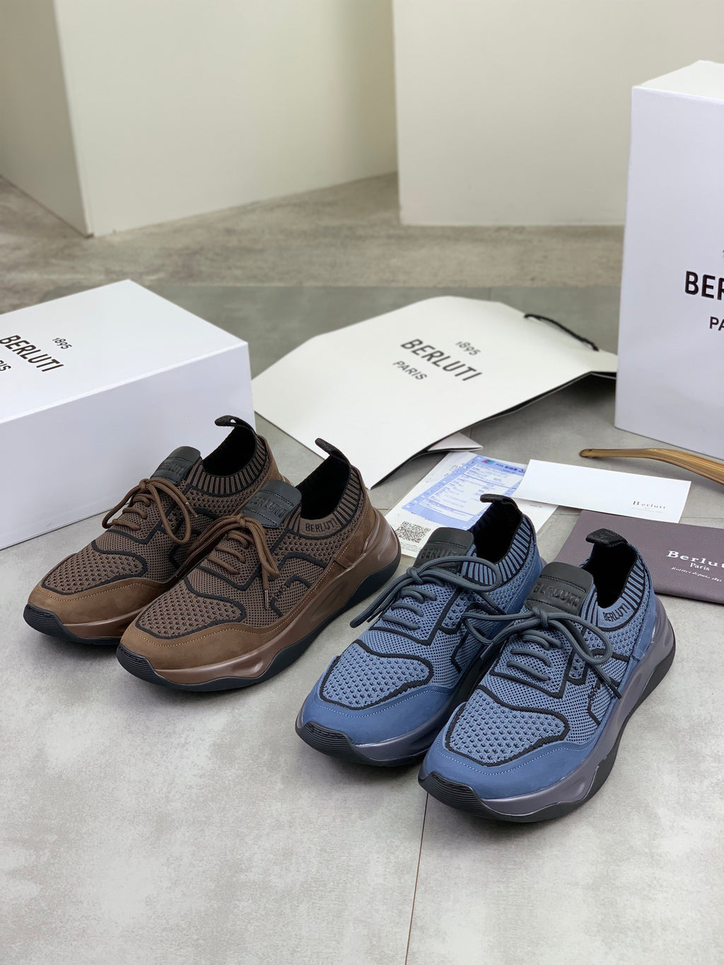Berluti Men's Edge-Last Leather Casual Shoes