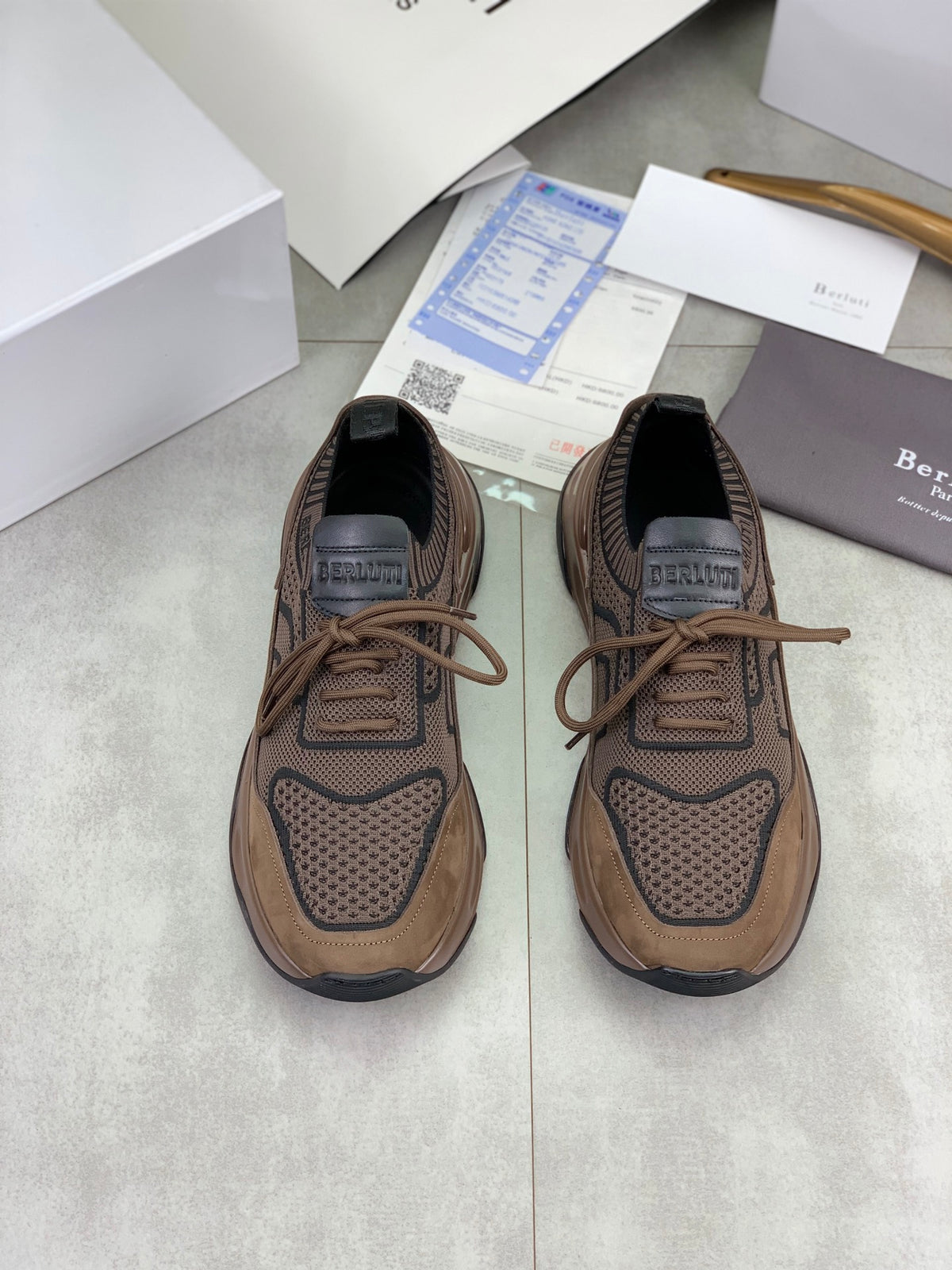 Berluti Men's Edge-Last Leather Casual Shoes