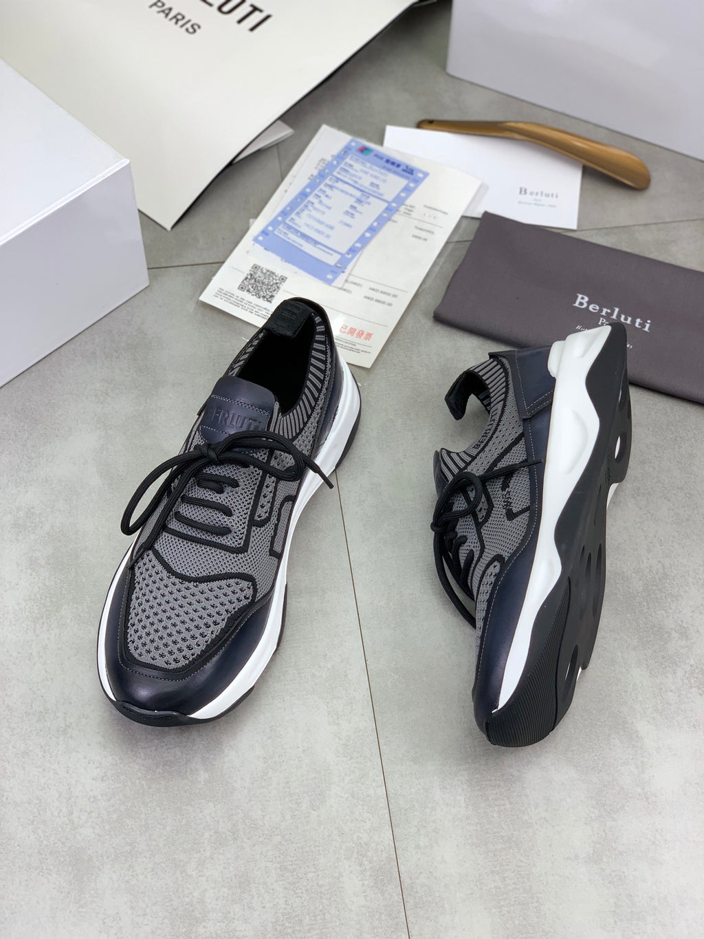 Berluti Men's Edge-Last Leather Casual Shoes