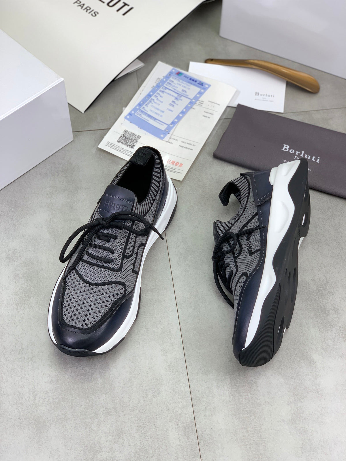 Berluti Men's Edge-Last Leather Casual Shoes