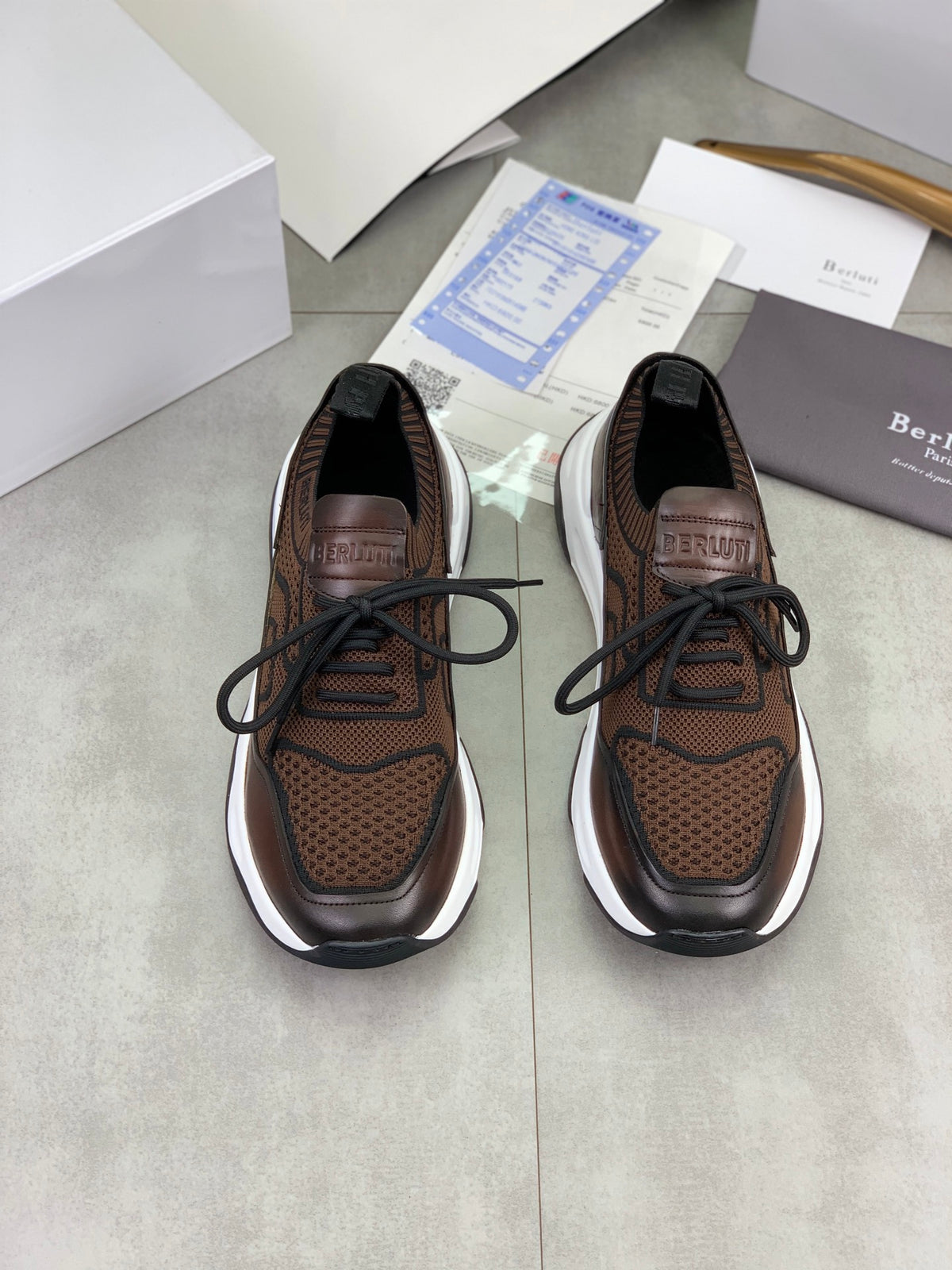 Berluti Men's Edge-Last Leather Casual Shoes