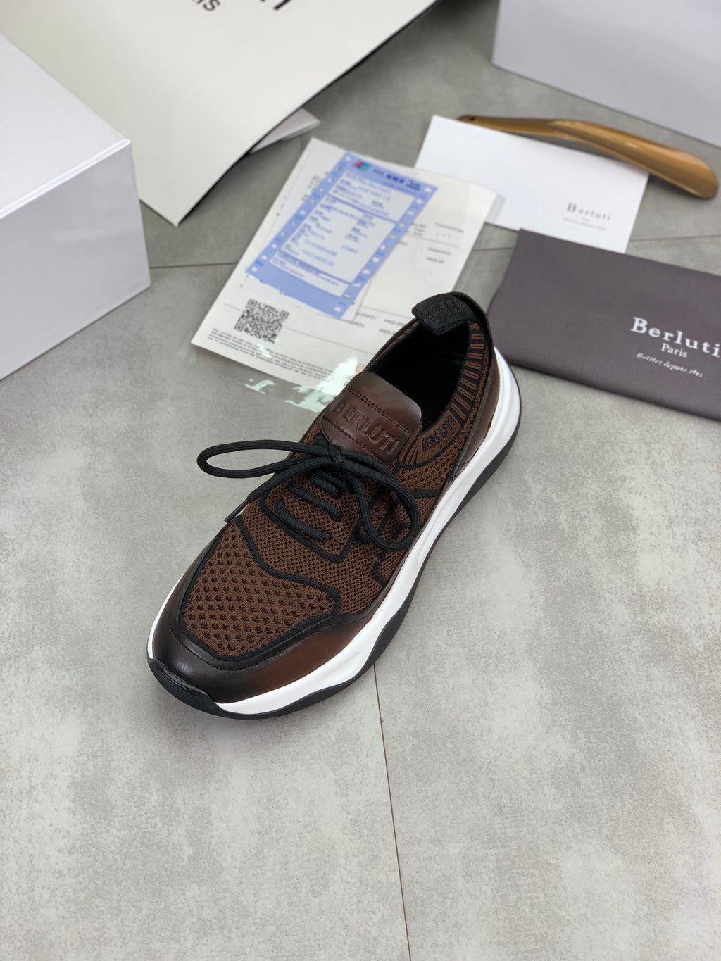 Berluti Men's Edge-Last Leather Casual Shoes