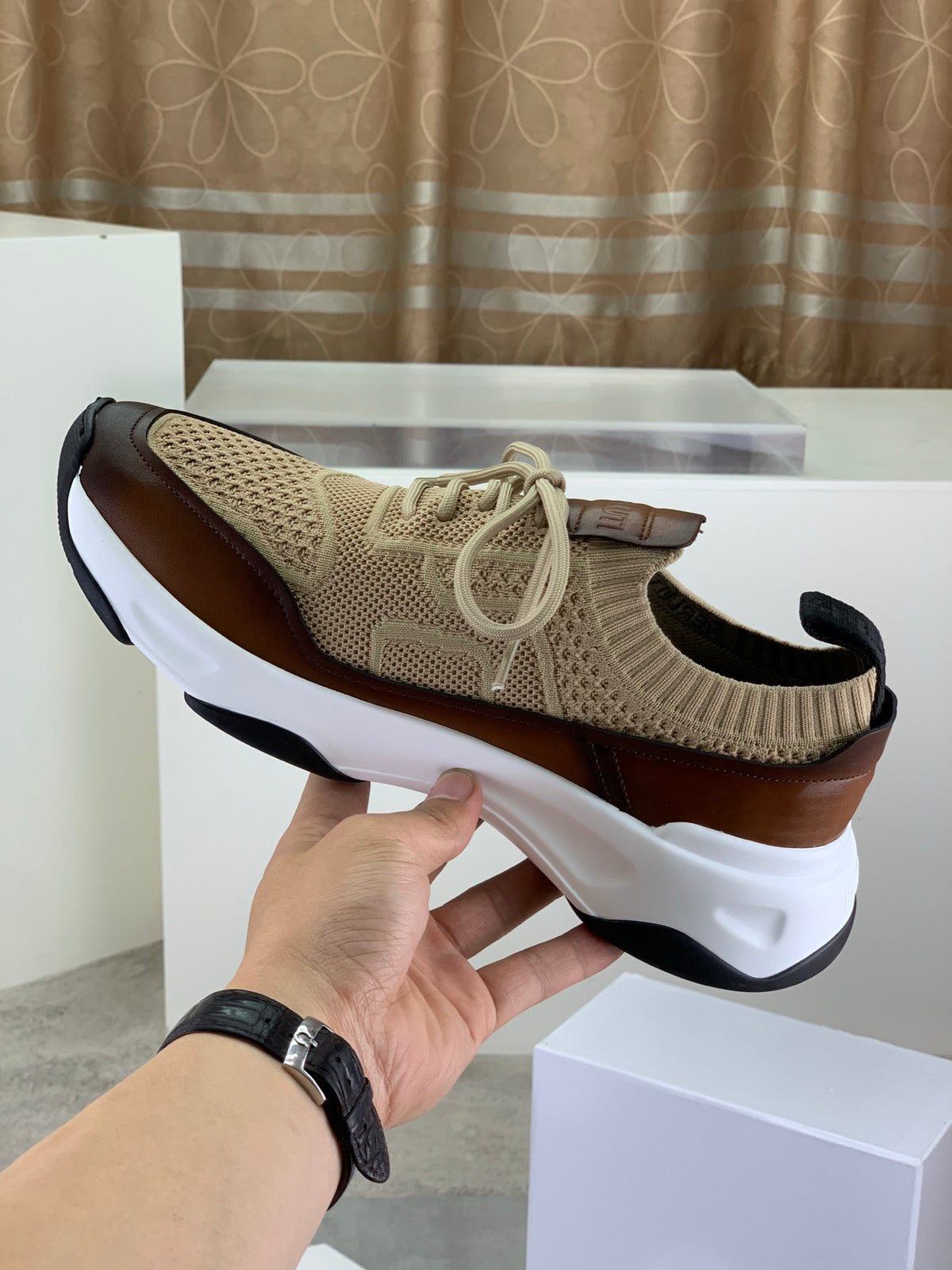 Berluti Men's Edge-Last Leather Casual Shoes