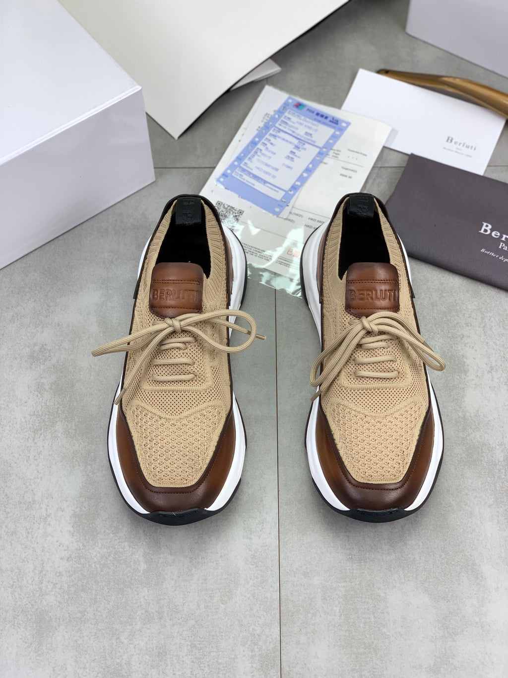 Berluti Men's Edge-Last Leather Casual Shoes