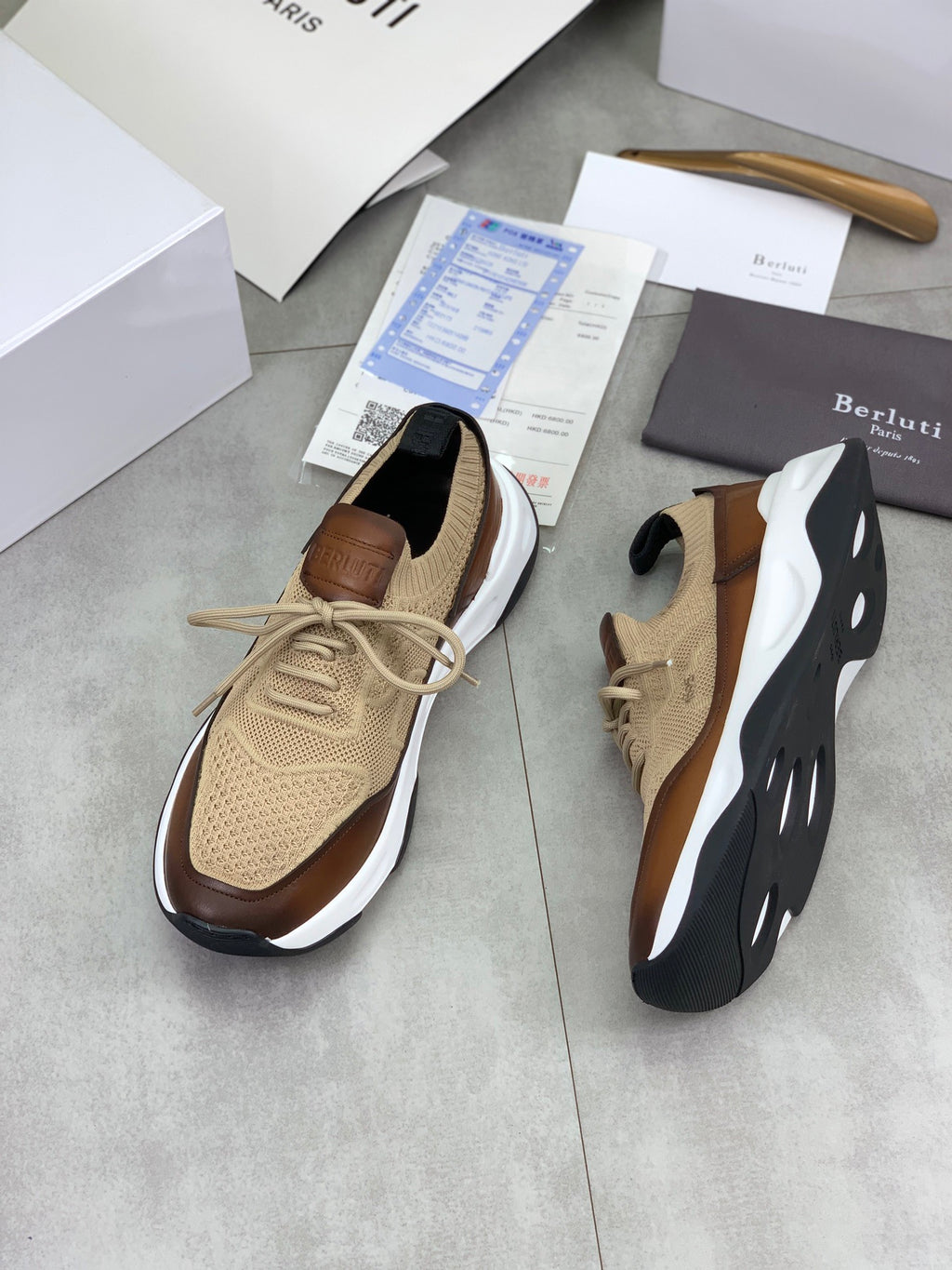 Berluti Men's Edge-Last Leather Casual Shoes