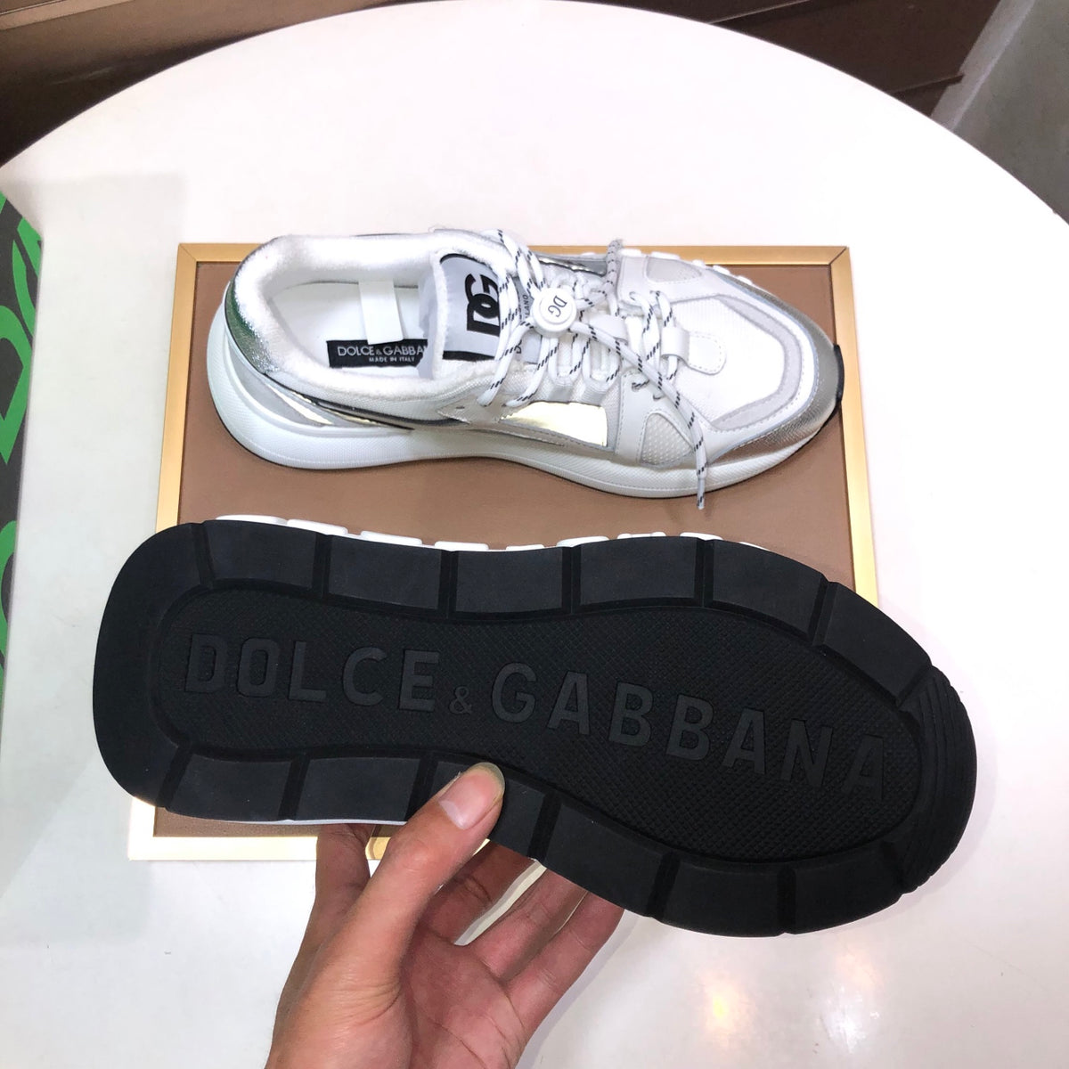 Dolce & Gabbana DG Low-Top Sneakers in Calfskin