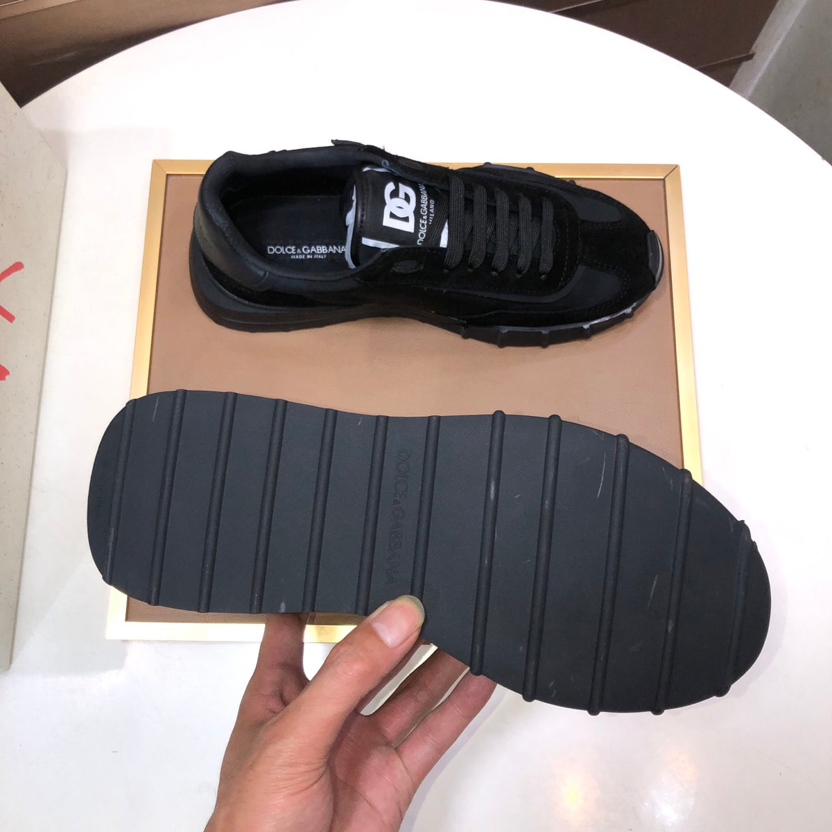 Dolce & Gabbana DG Low-Top Sneakers in Calfskin
