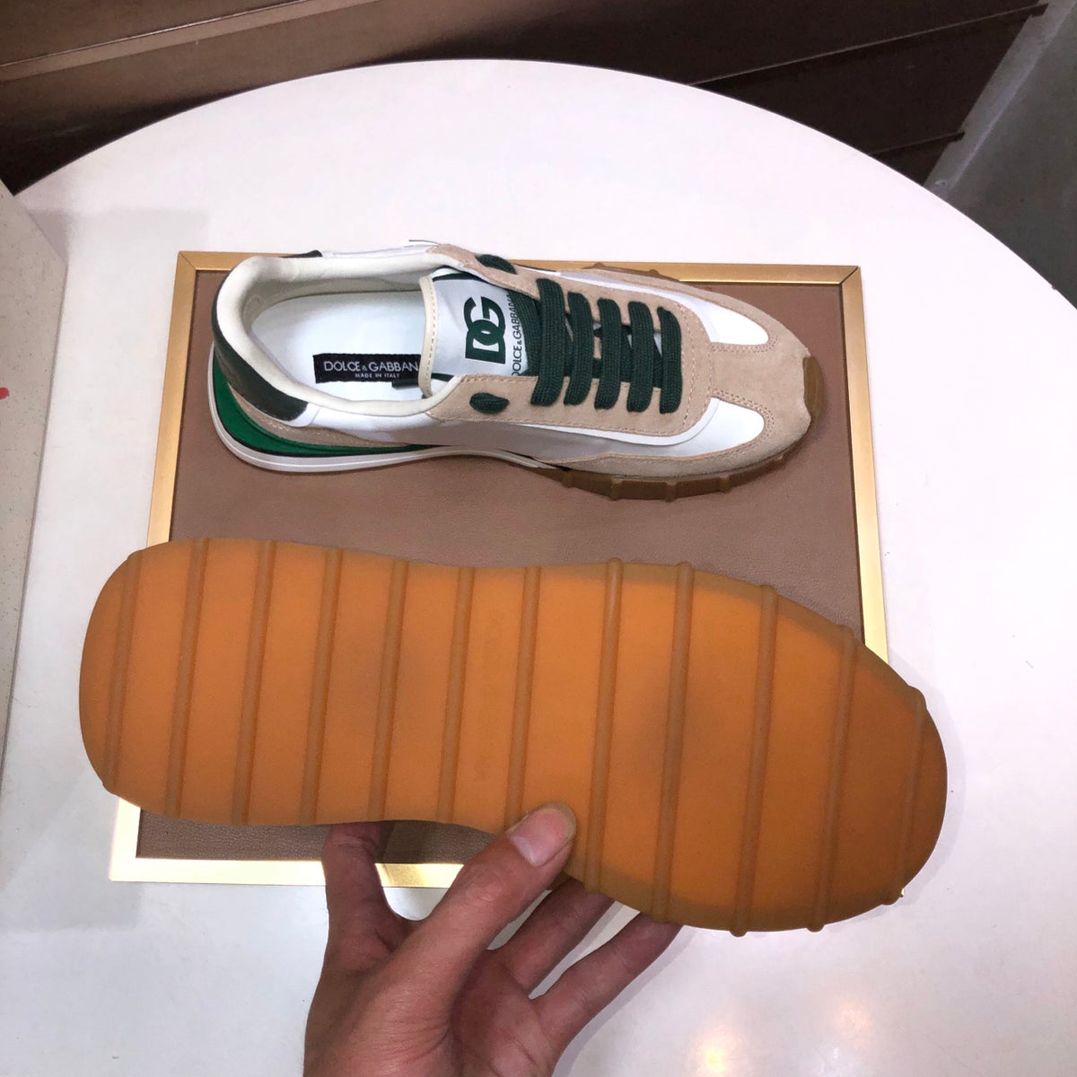 Dolce & Gabbana DG Low-Top Sneakers in Calfskin