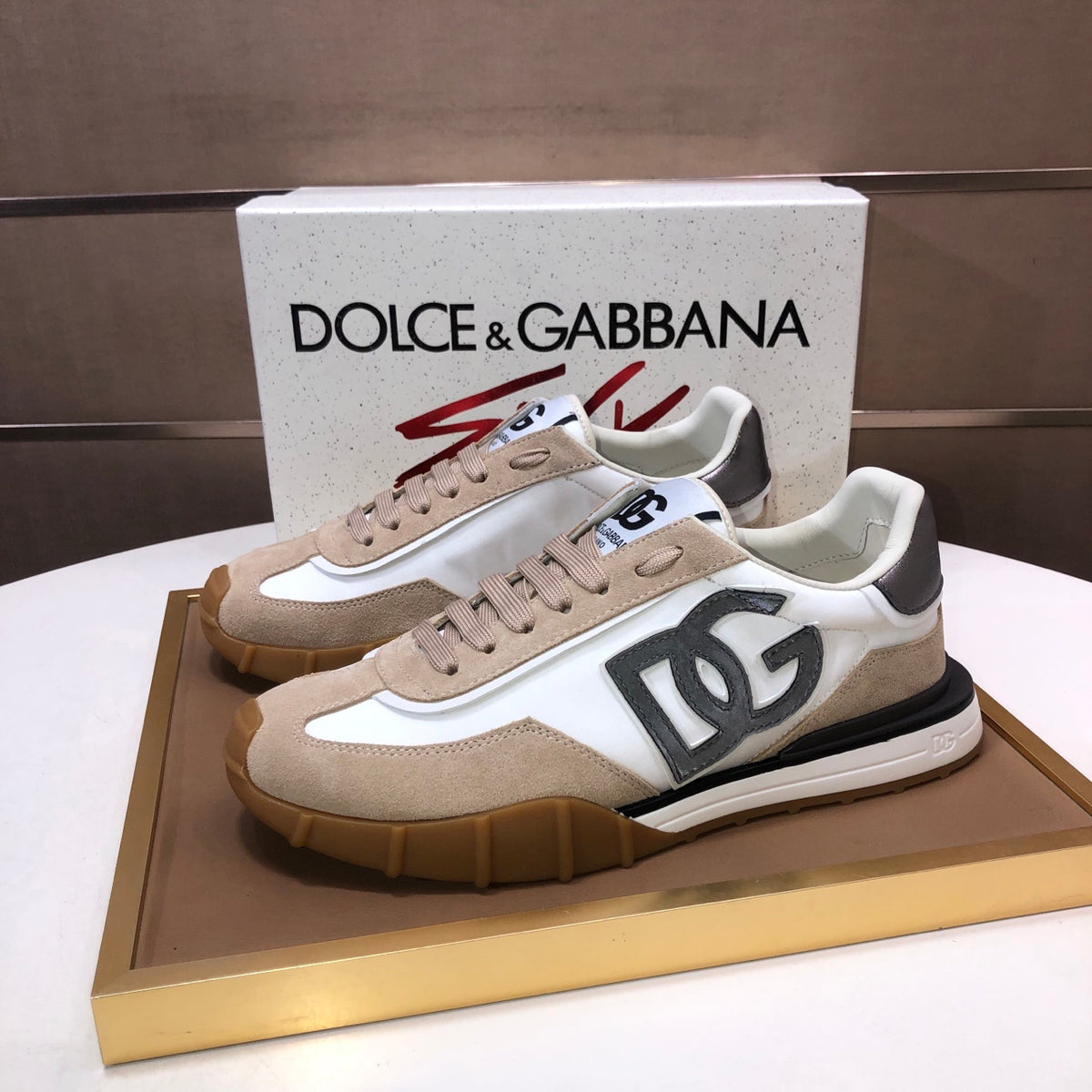 Dolce & Gabbana DG Low-Top Sneakers in Calfskin