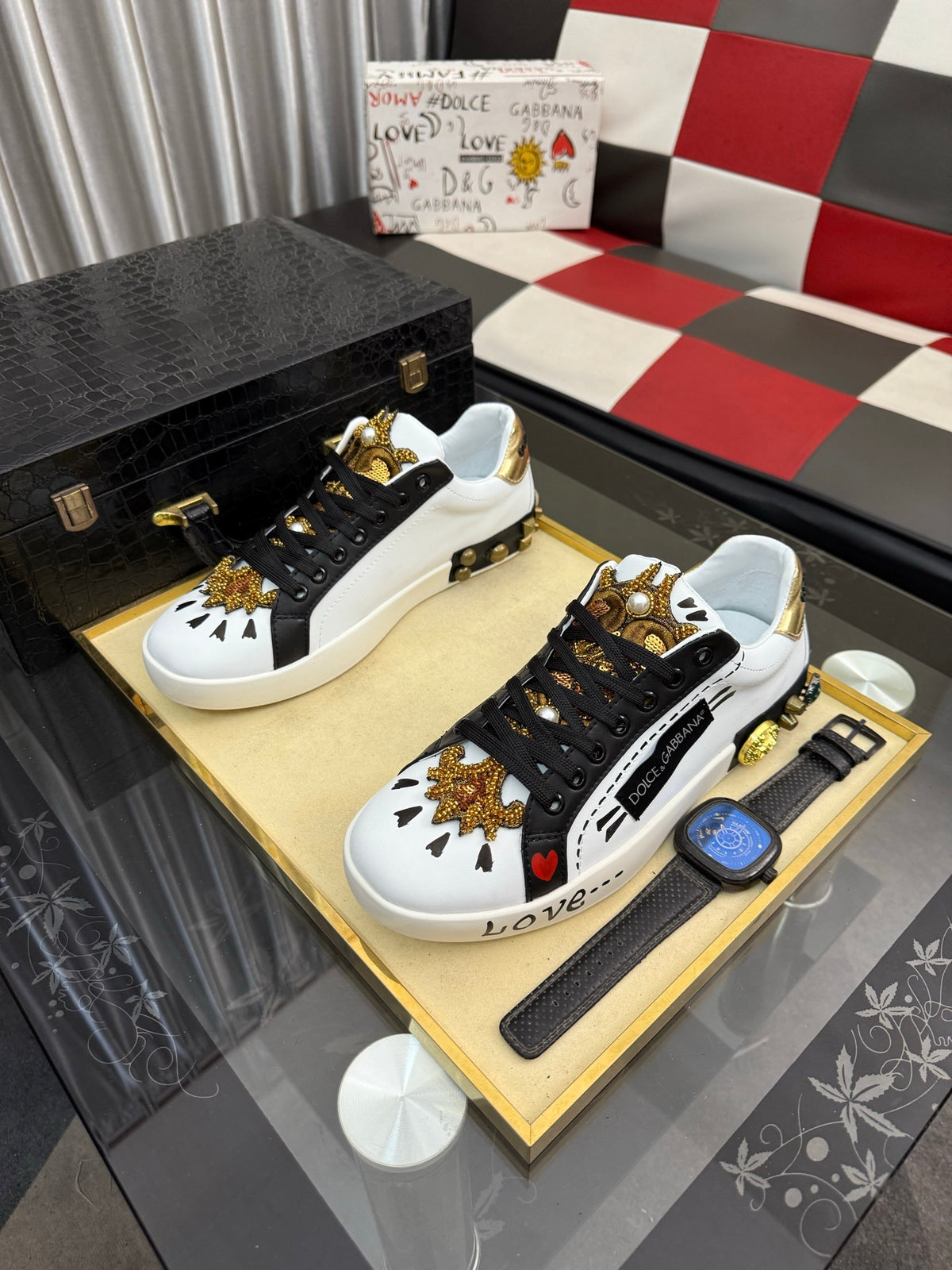 Dolce & Gabbana DG Men's Fashion Athletic Casual Sneakers