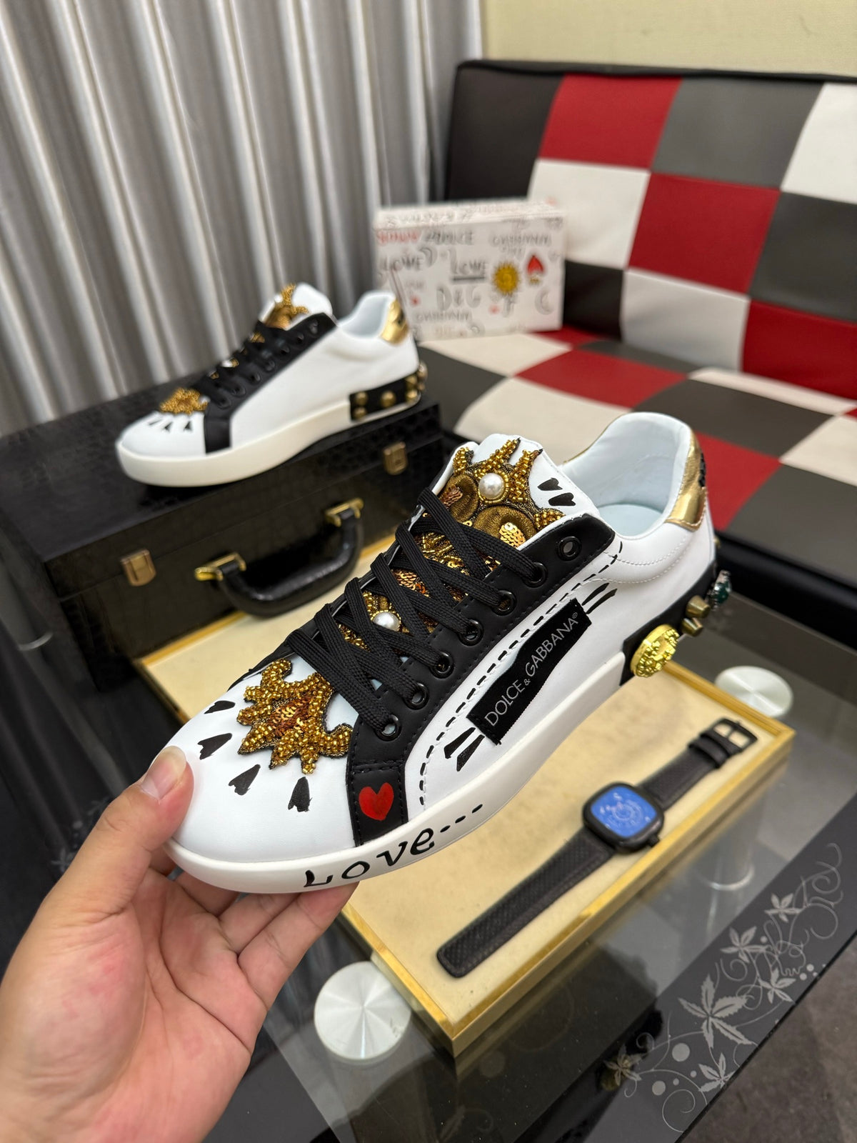 Dolce & Gabbana DG Men's Fashion Athletic Casual Sneakers