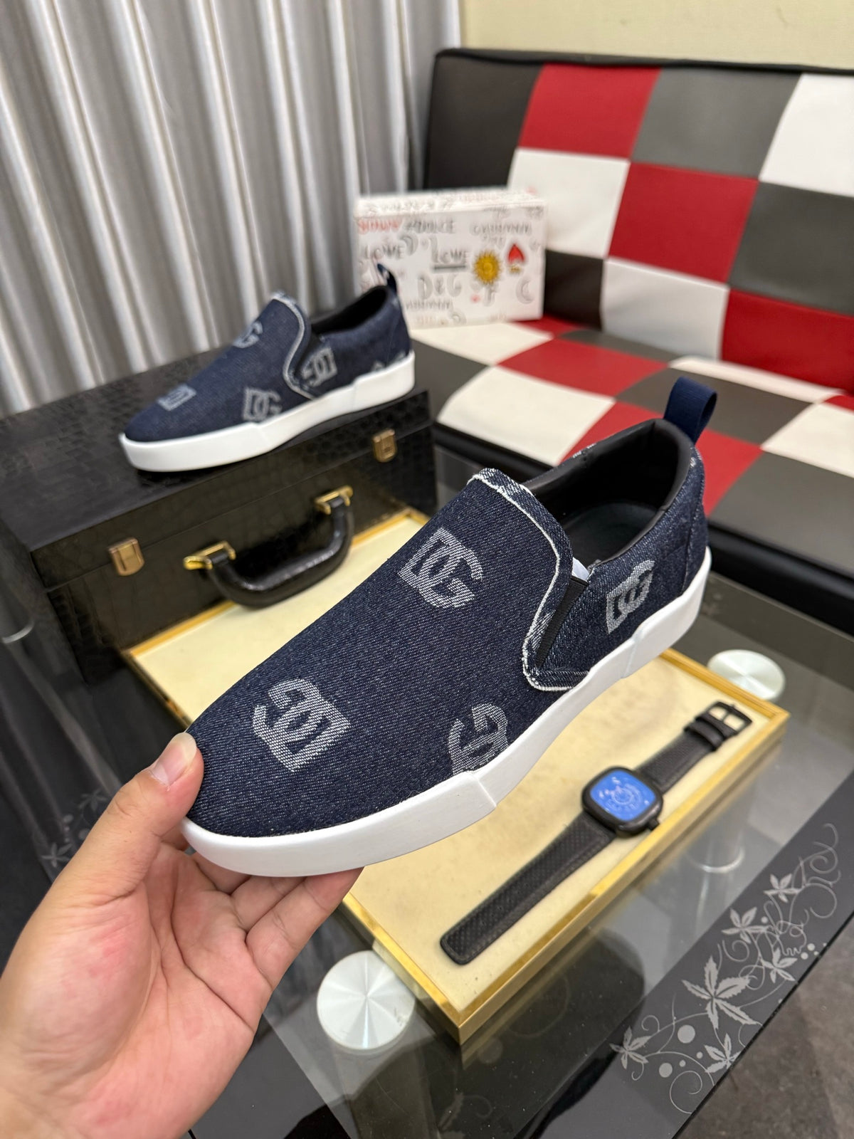 Dolce & Gabbana DG Men's Fashion Athletic Casual Sneakers