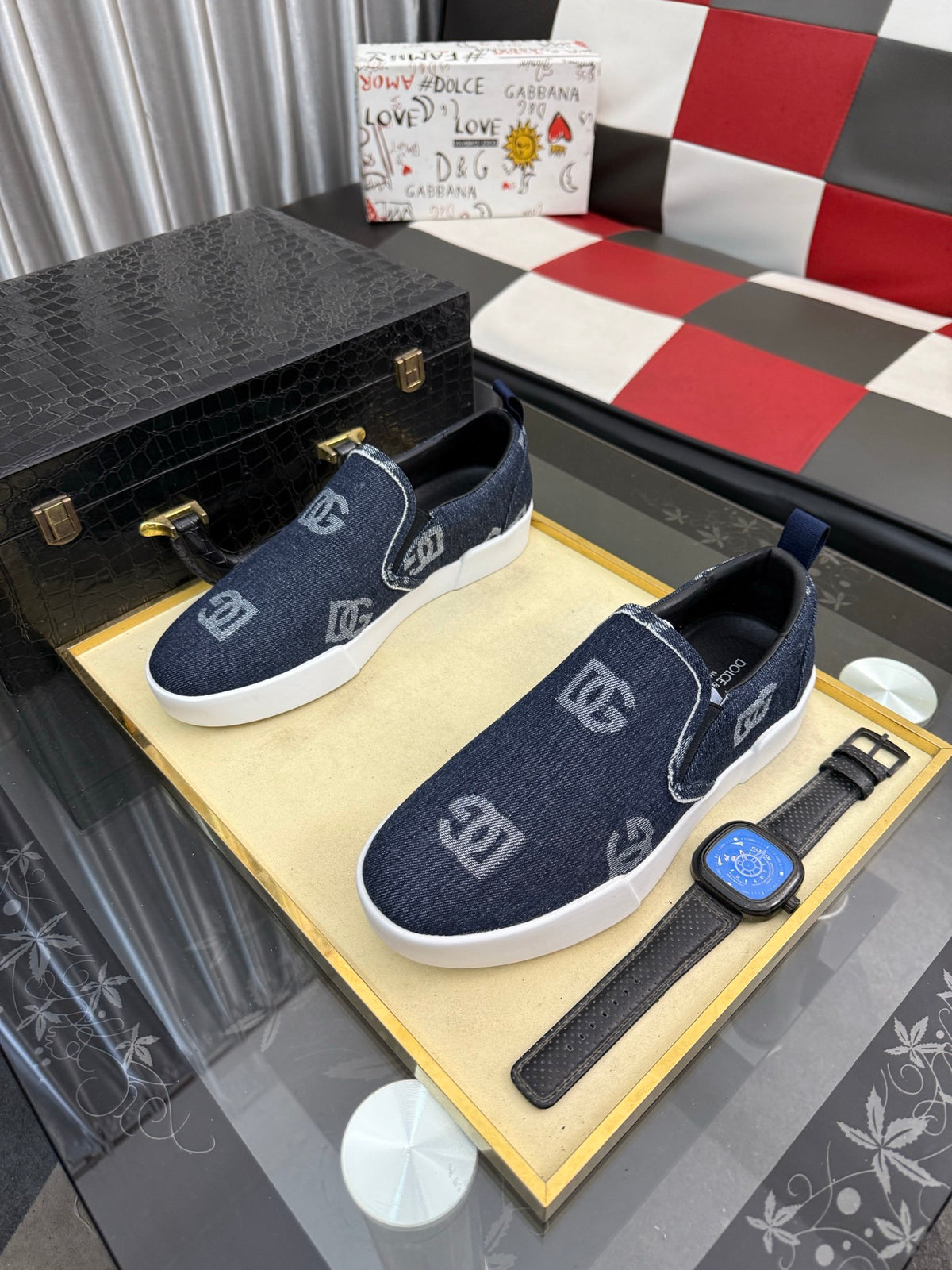 Dolce & Gabbana DG Men's Fashion Athletic Casual Sneakers