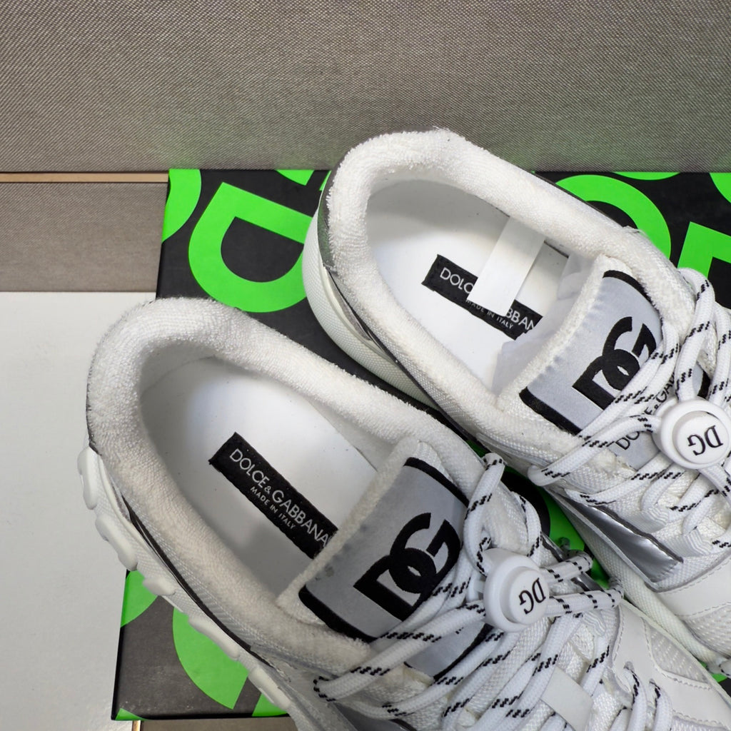 Dolce & Gabbana DG Men's Multi-Material Casual Sneakers 4 Colors