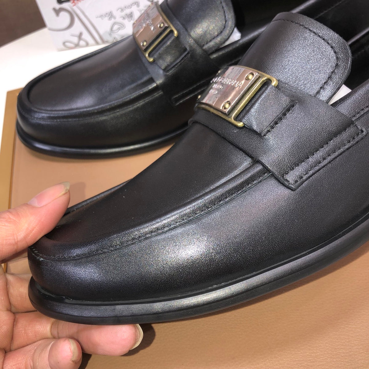 Dolce & Gabbana DG Men's Italian Calfskin Dress Shoes