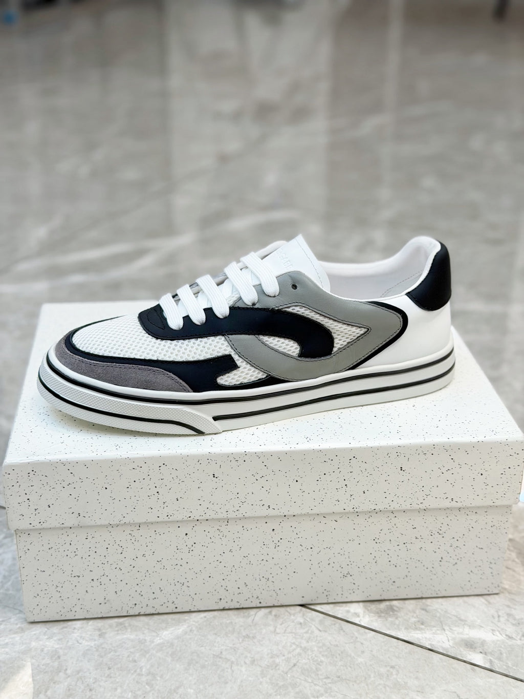 Dolce & Gabbana DG Men's Silk-Calfskin Spring Casual Sneakers