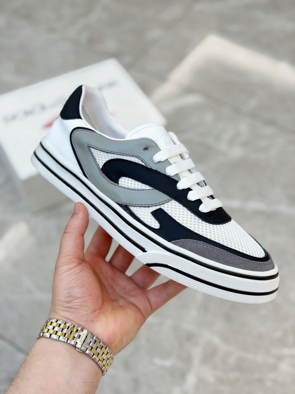 Dolce & Gabbana DG Men's Silk-Calfskin Spring Casual Sneakers