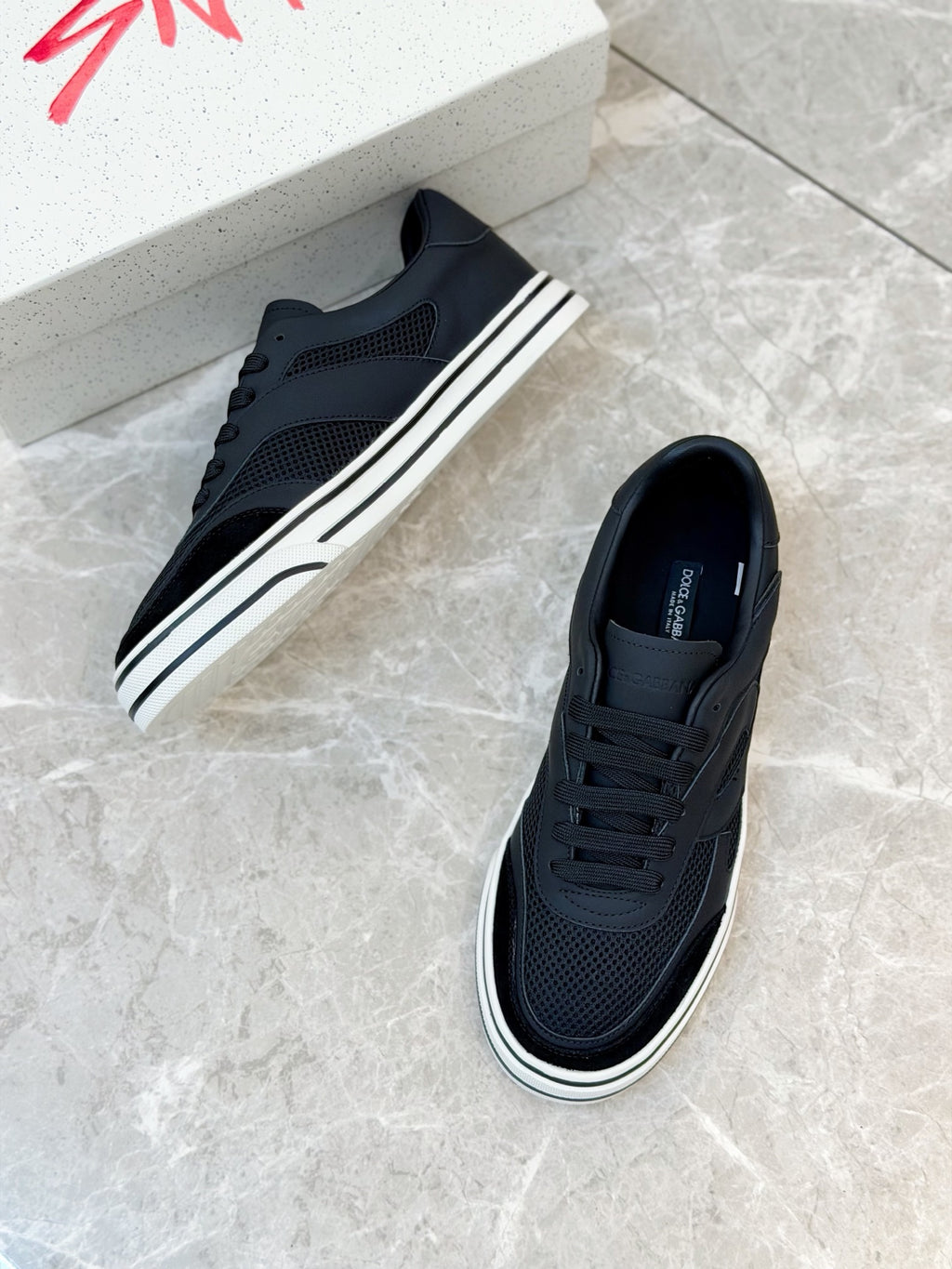 Dolce & Gabbana DG Men's Silk-Calfskin Spring Casual Sneakers