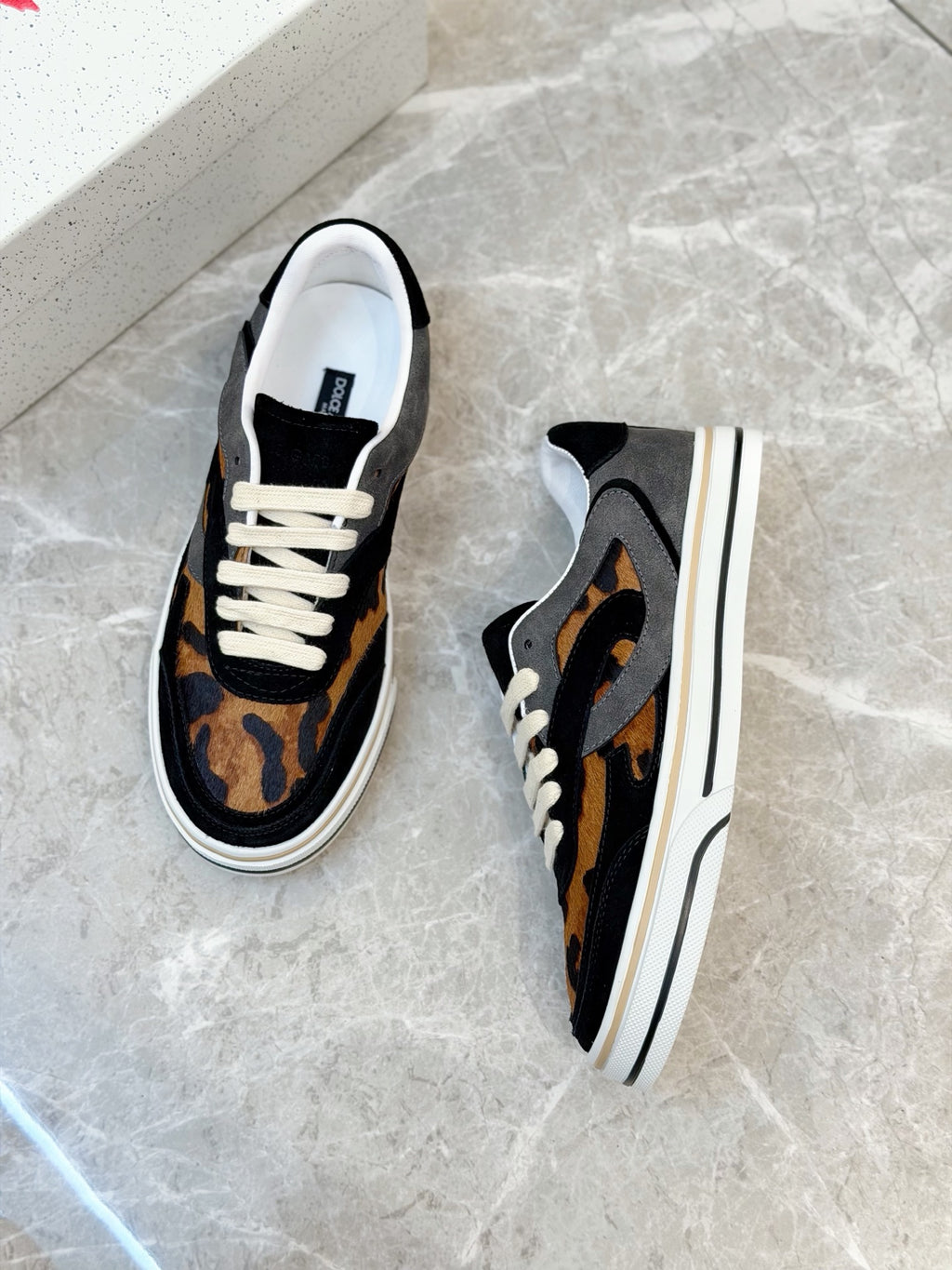 Dolce & Gabbana DG Men's Silk-Calfskin Spring Casual Sneakers