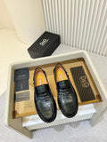 Dolce & Gabbana DG Men's Calfskin Dress Shoes with Leather Sole