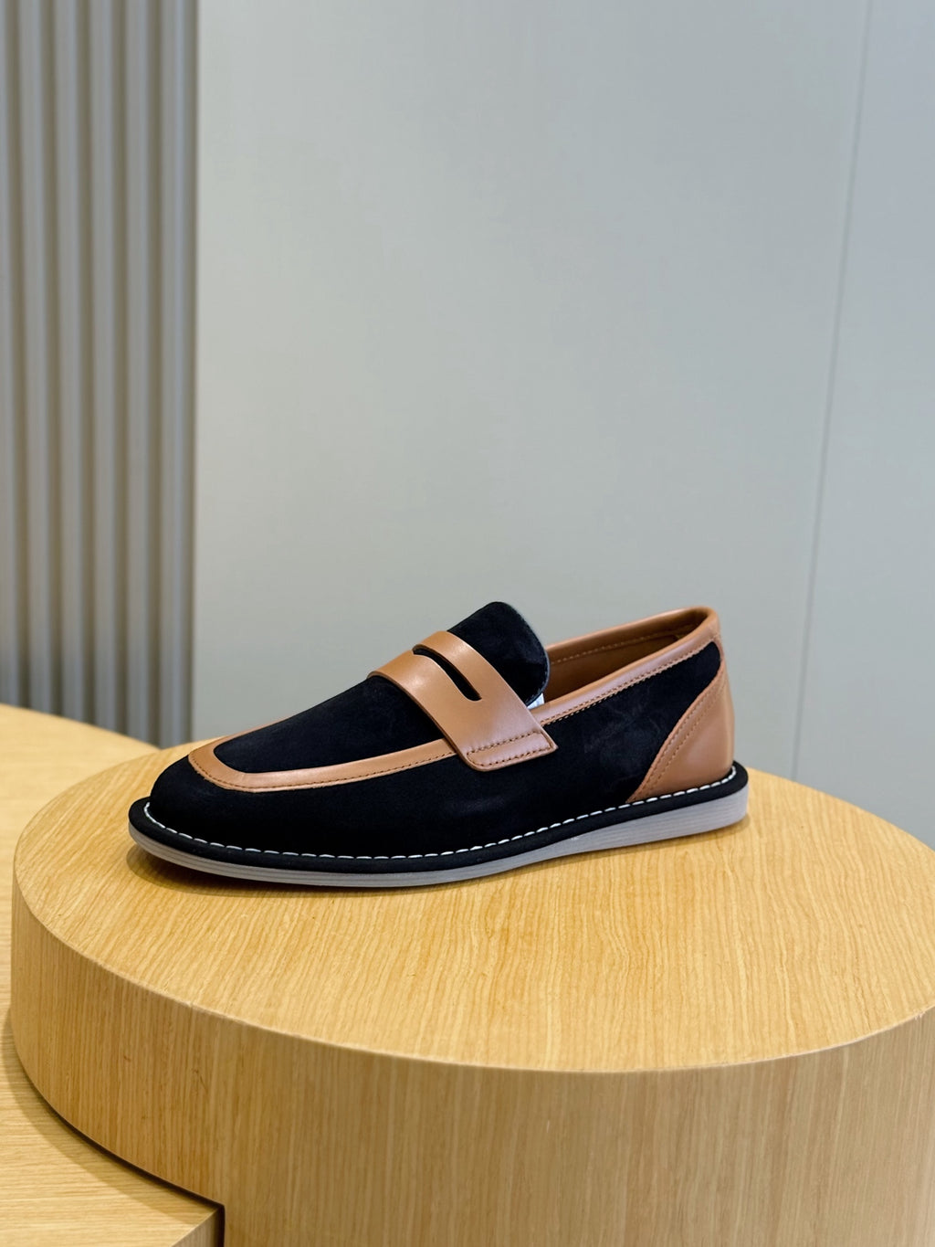 Dolce & Gabbana DG Men's New Florio Suede Moccasin Loafers with Logo