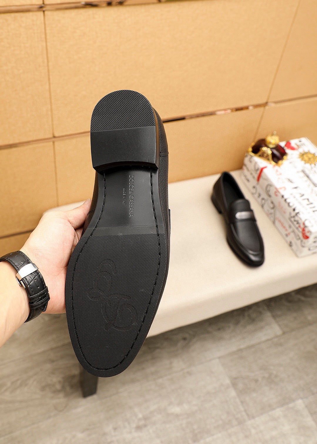 Dolce & Gabbana DG Men's Dress Shoes in Italian Patent Calfskin