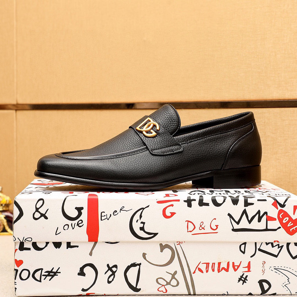 Dolce & Gabbana DG Men's Dress Shoes in Italian Patent Calfskin