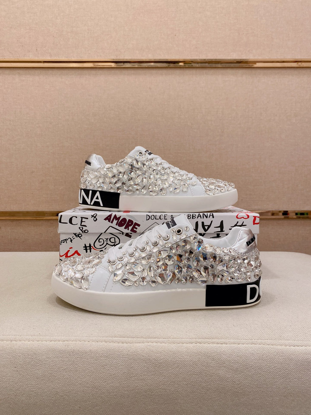 Dolce & Gabbana DG Couple's Athletic Casual Sneakers