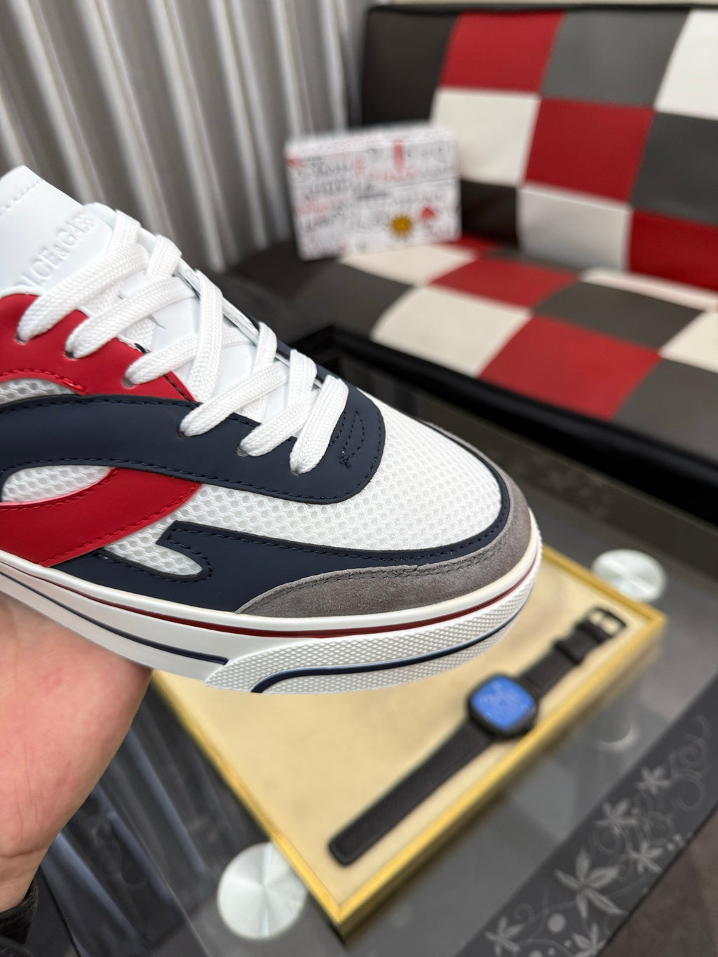 Dolce & Gabbana DG Silk Calfskin & Nubuck Casual Sneakers
