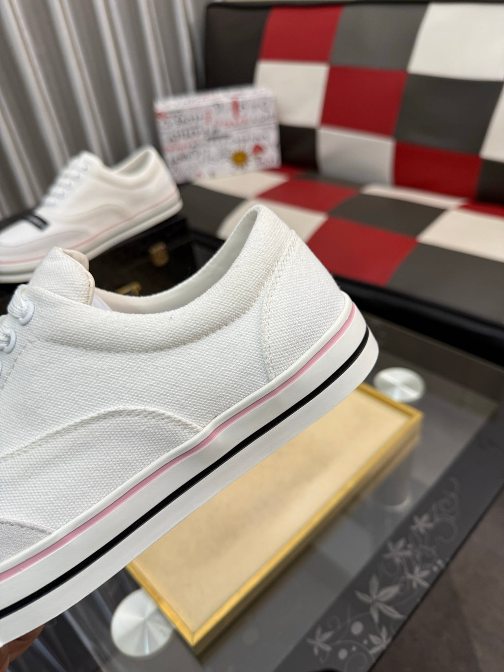 Dolce & Gabbana DG Silk Calfskin & Nubuck Casual Sneakers