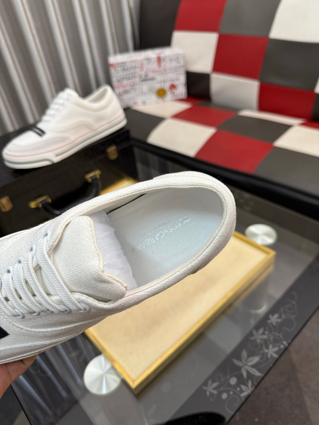 Dolce & Gabbana DG Silk Calfskin & Nubuck Casual Sneakers