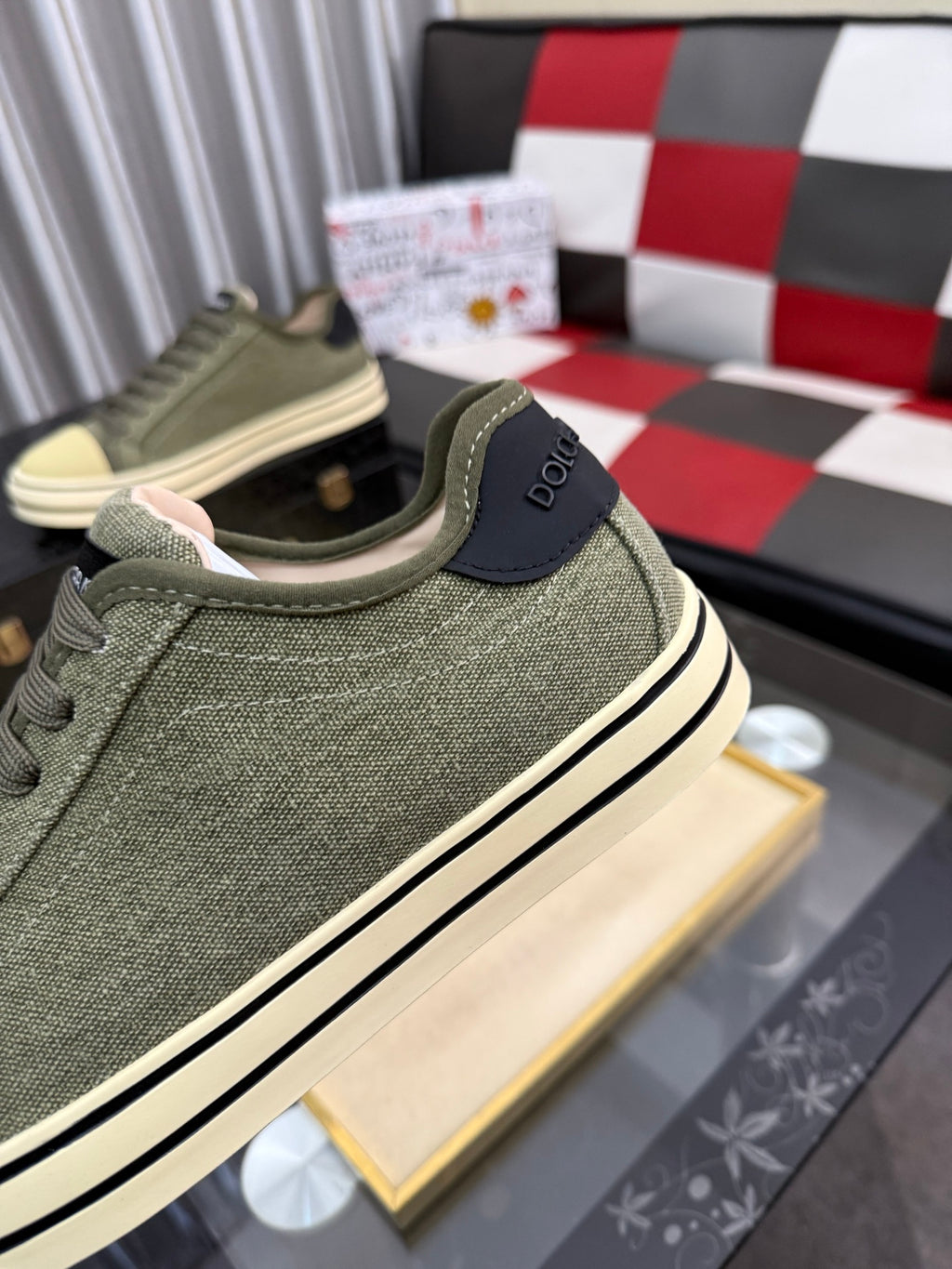 Dolce & Gabbana DG Silk Calfskin & Nubuck Casual Sneakers