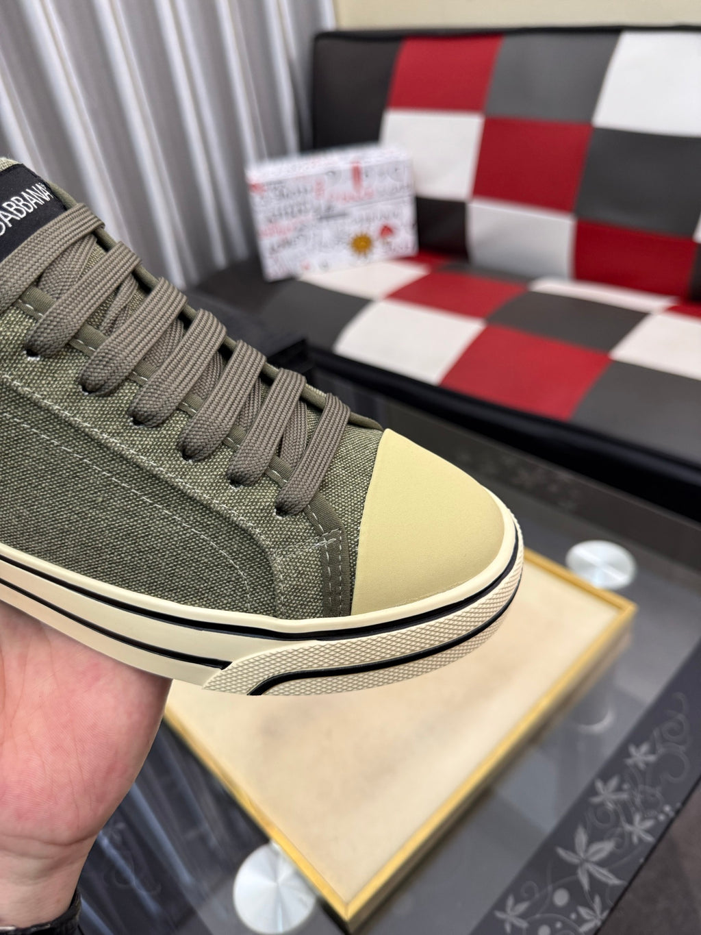 Dolce & Gabbana DG Silk Calfskin & Nubuck Casual Sneakers
