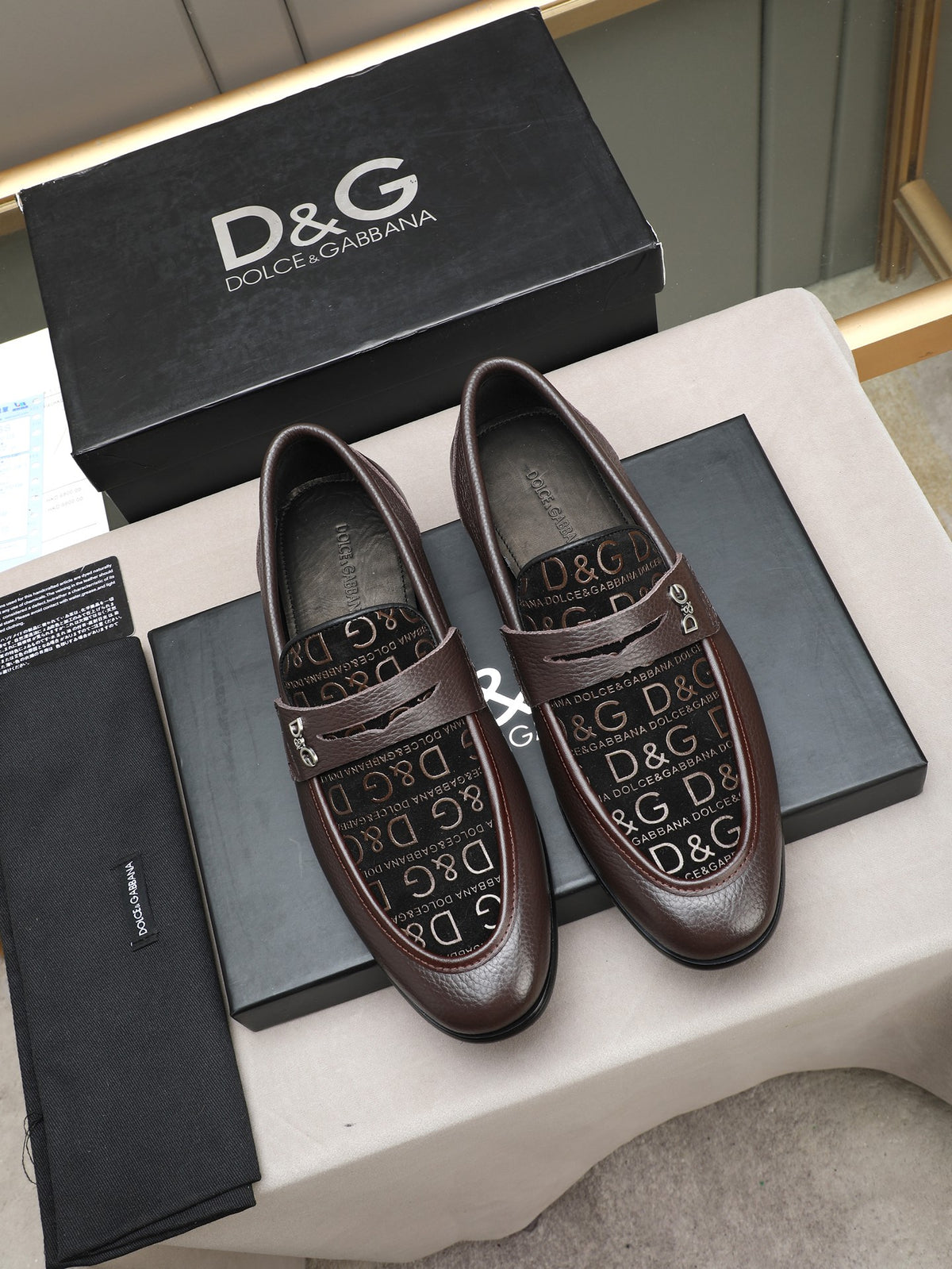 Dolce & Gabbana DG Men's Handcrafted Formal Dress Shoes