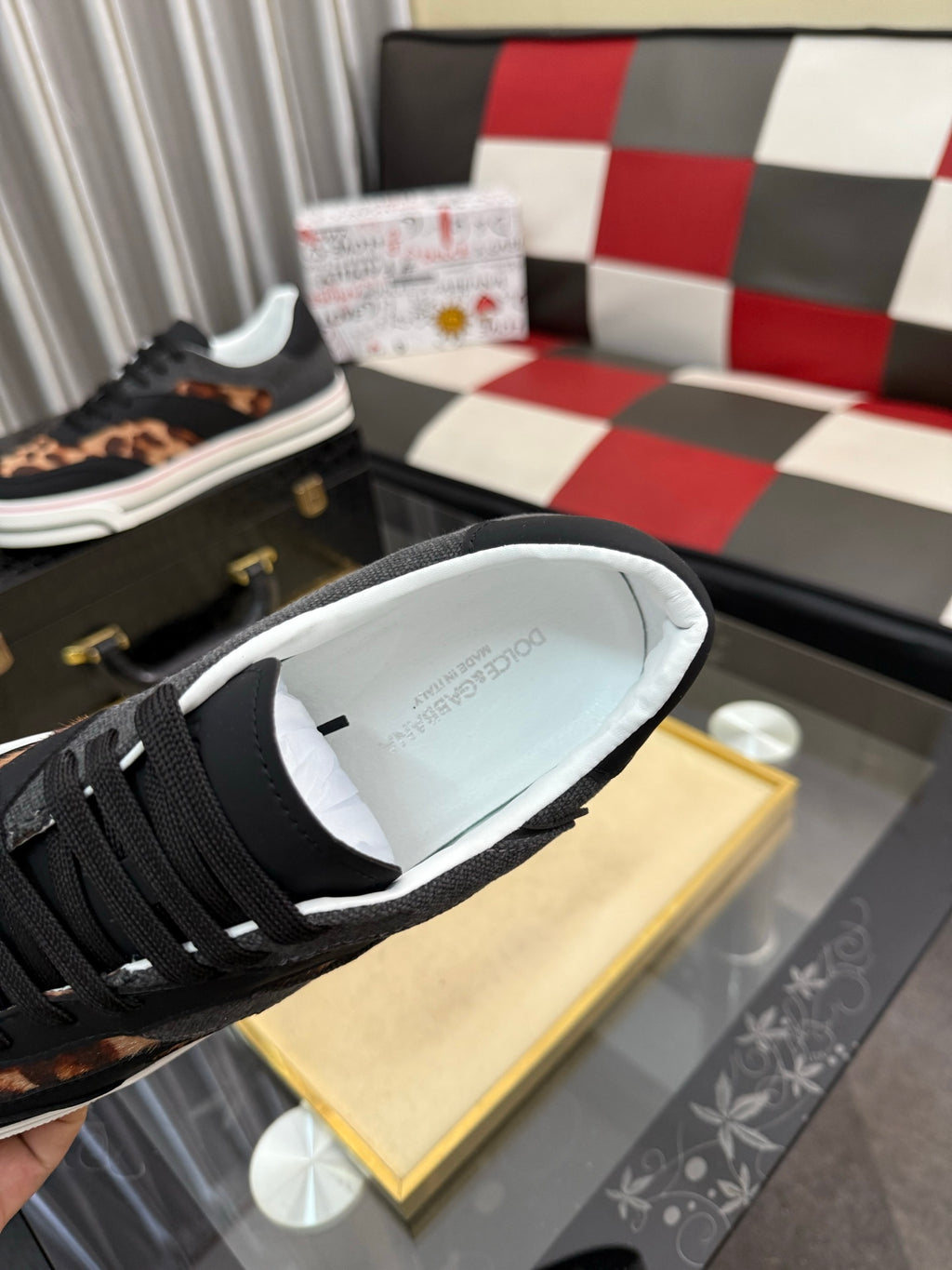 Dolce & Gabbana DG Silk Calfskin & Nubuck Casual Sneakers