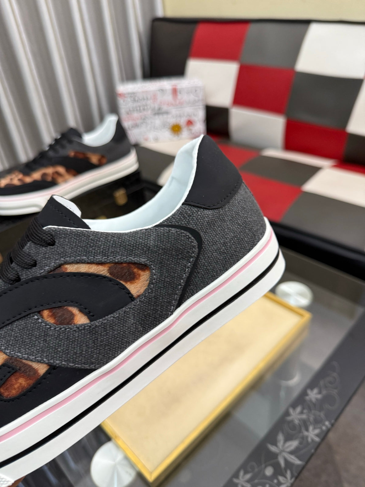 Dolce & Gabbana DG Silk Calfskin & Nubuck Casual Sneakers
