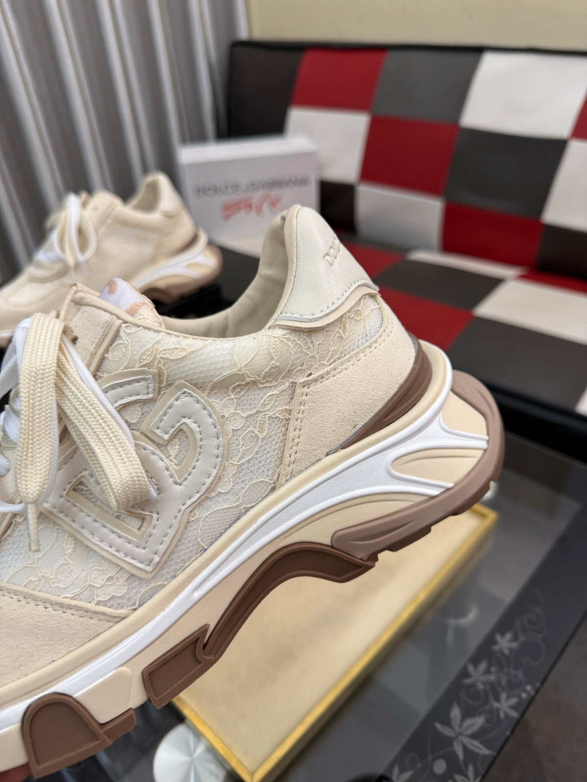 Dolce & Gabbana DG Silk Calfskin & Nubuck Casual Sneakers
