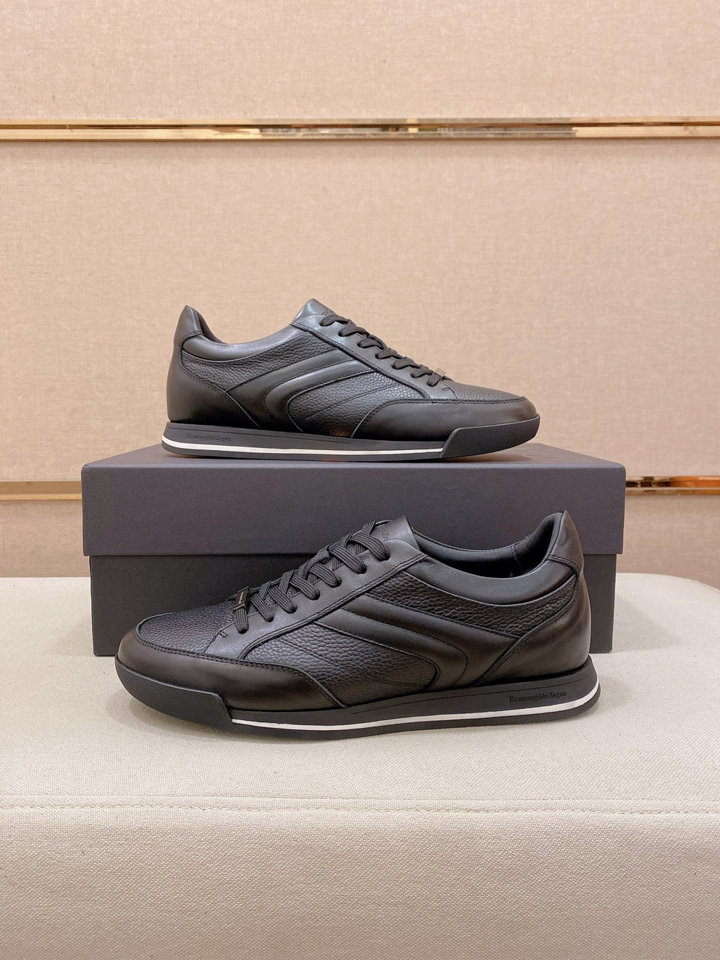 Ermenegildo Zegna Men's Calfskin Casual Shoes