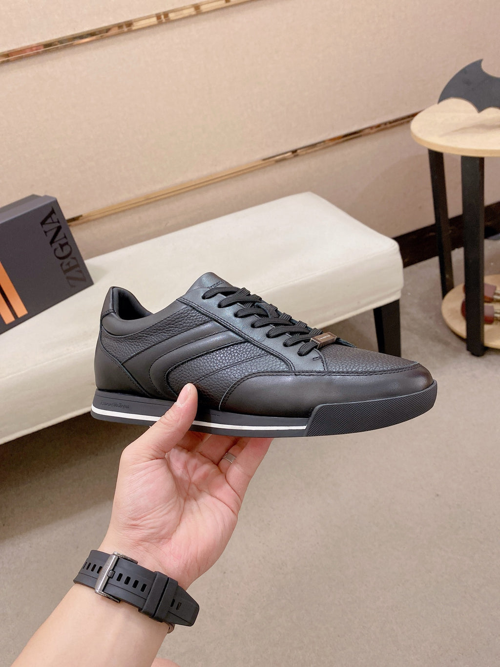 Ermenegildo Zegna Men's Calfskin Casual Shoes
