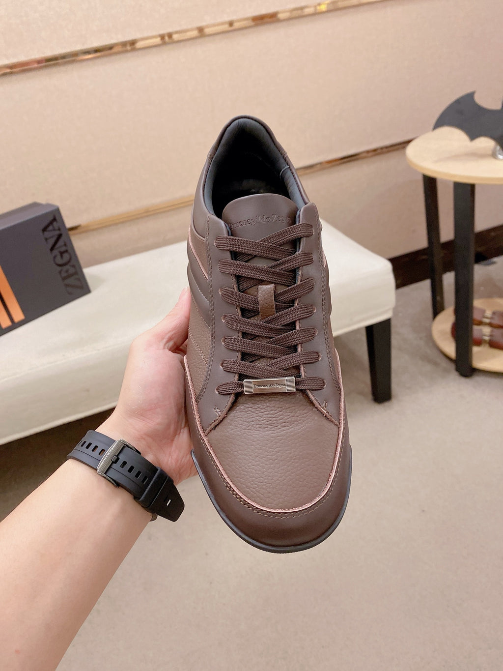 Ermenegildo Zegna Men's Calfskin Casual Shoes