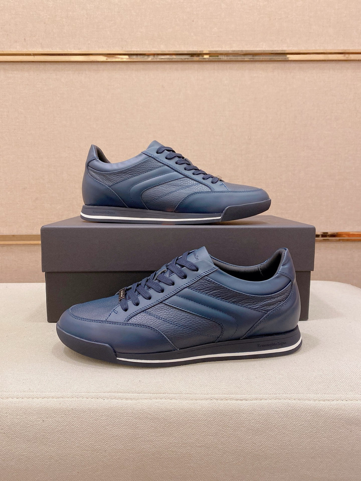 Ermenegildo Zegna Men's Calfskin Casual Shoes