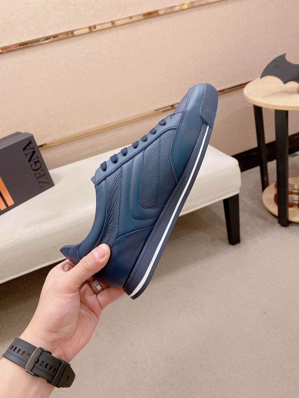 Ermenegildo Zegna Men's Calfskin Casual Shoes