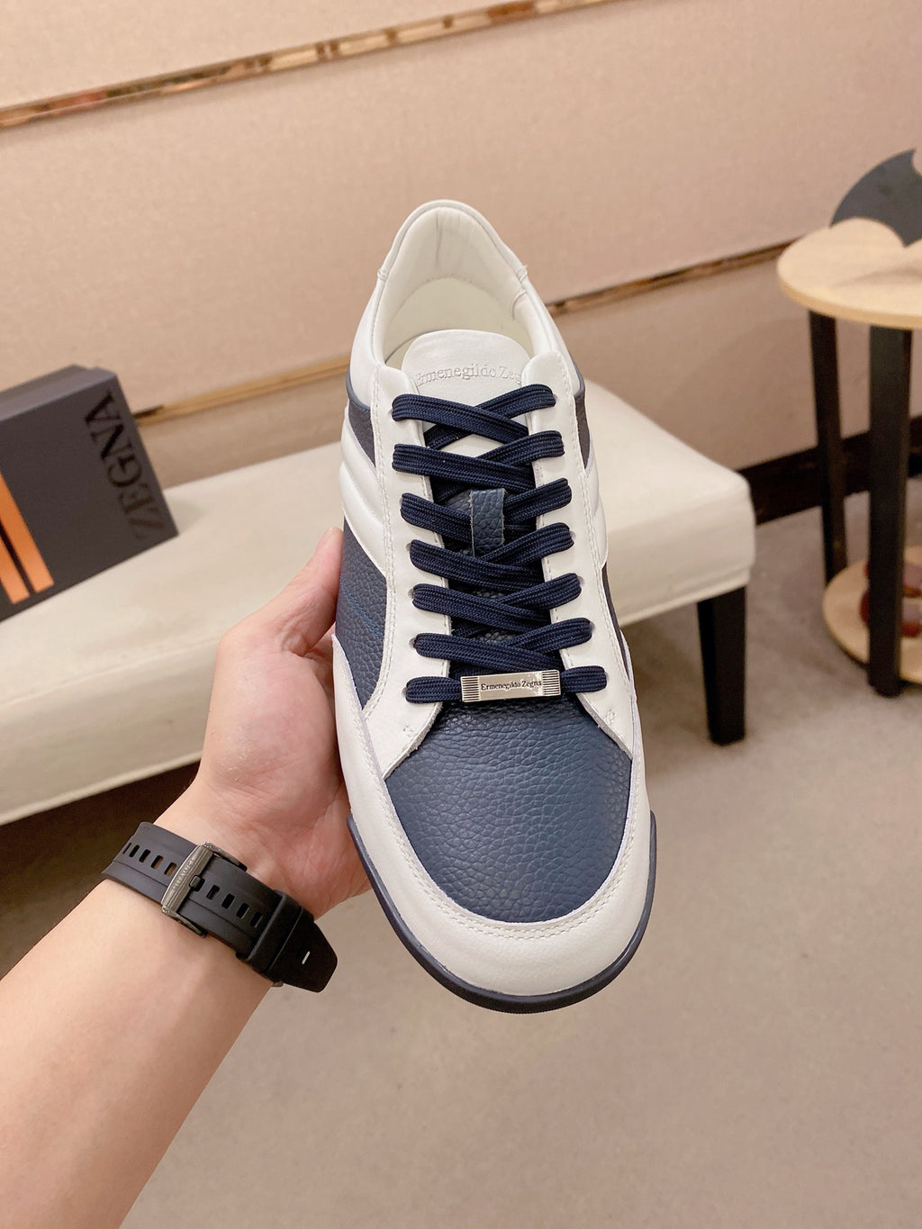 Ermenegildo Zegna Men's Calfskin Casual Shoes