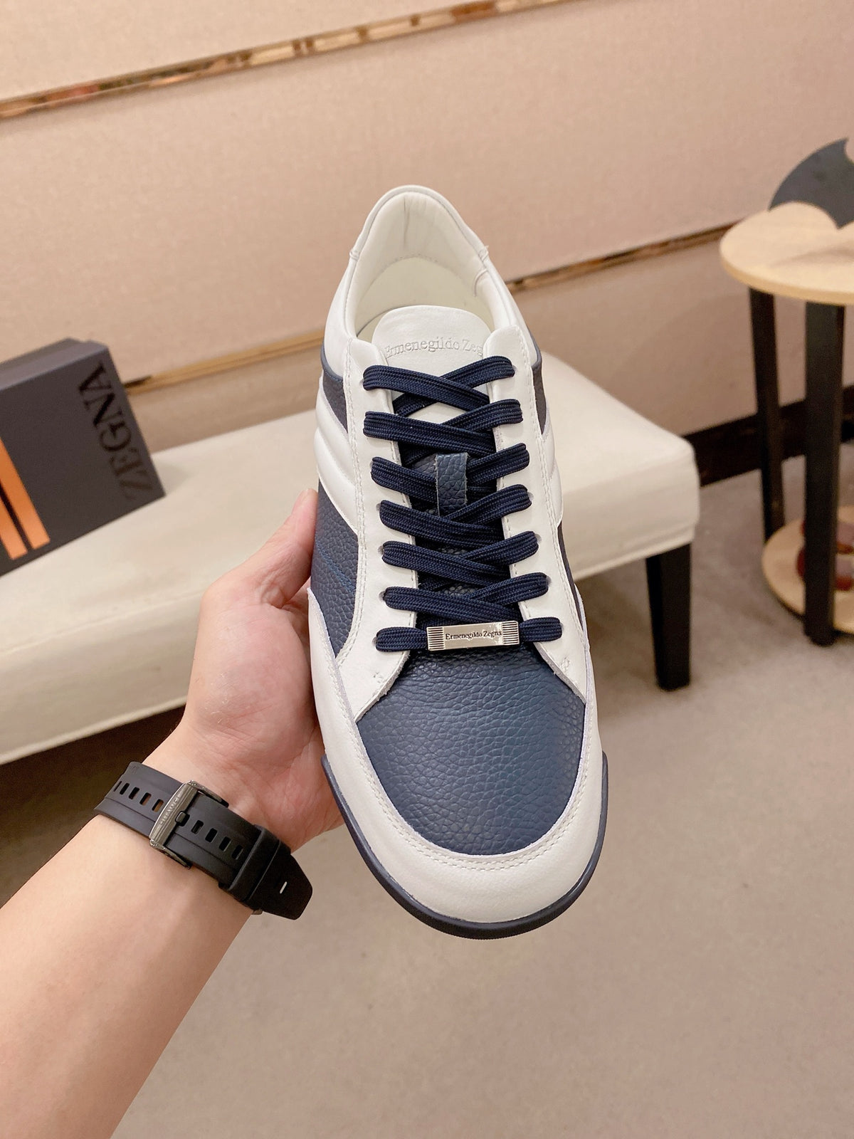 Ermenegildo Zegna Men's Calfskin Casual Shoes