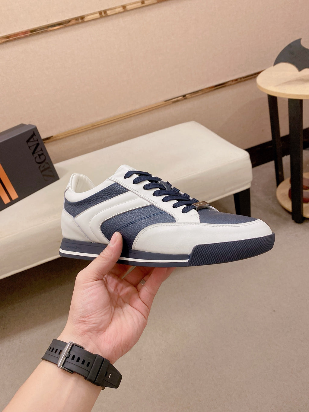Ermenegildo Zegna Men's Calfskin Casual Shoes