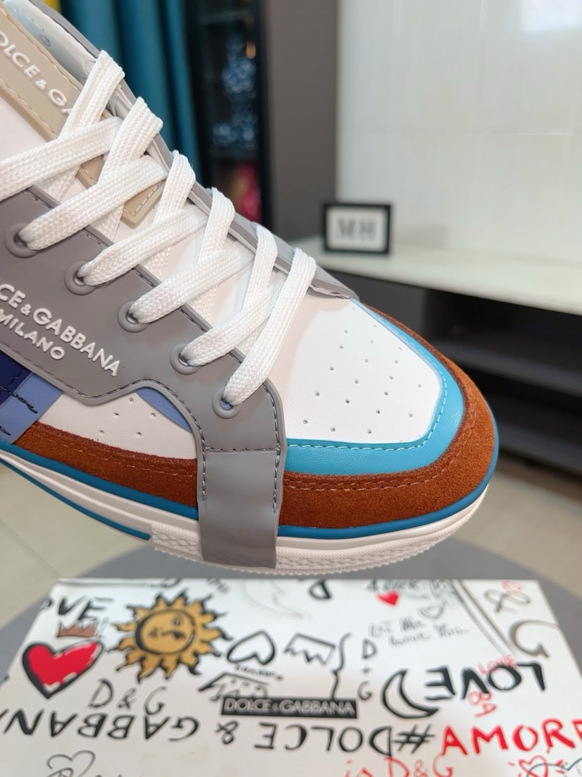 Dolce & Gabbana DG Men's Top-Grain Calfskin Casual Sneakers